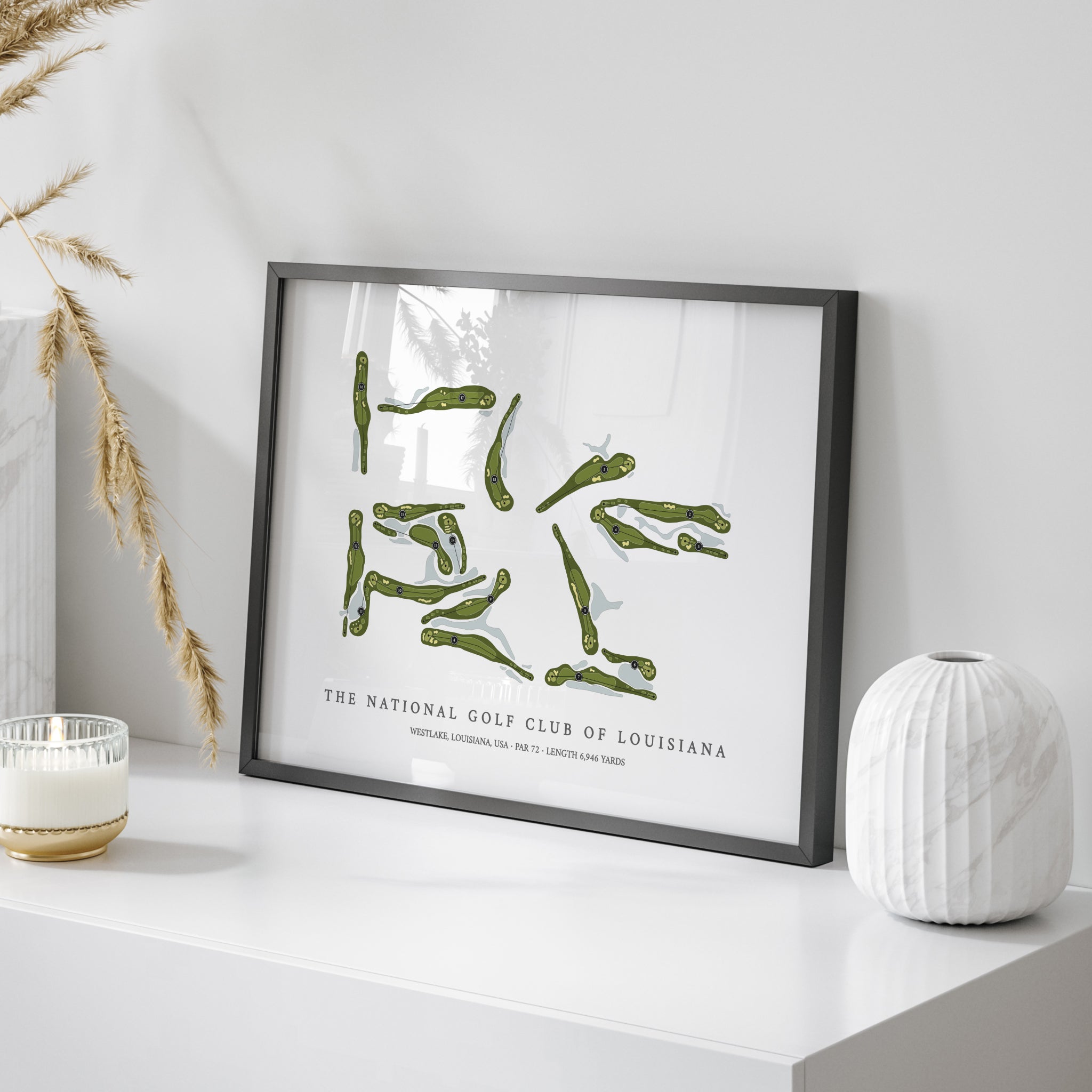 The National Golf Club of Louisiana | Golf Course Map | On Table