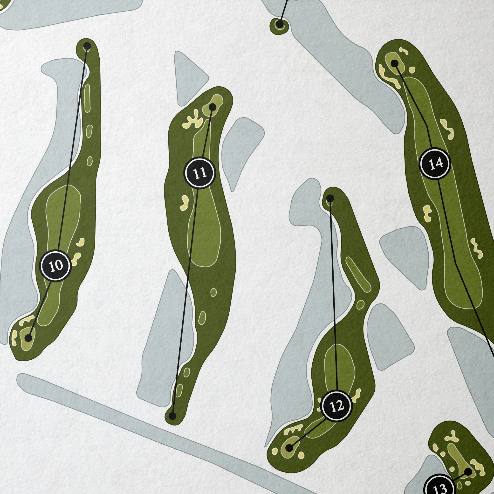 The National Golf & Country Club | Golf Course Print | Close Up