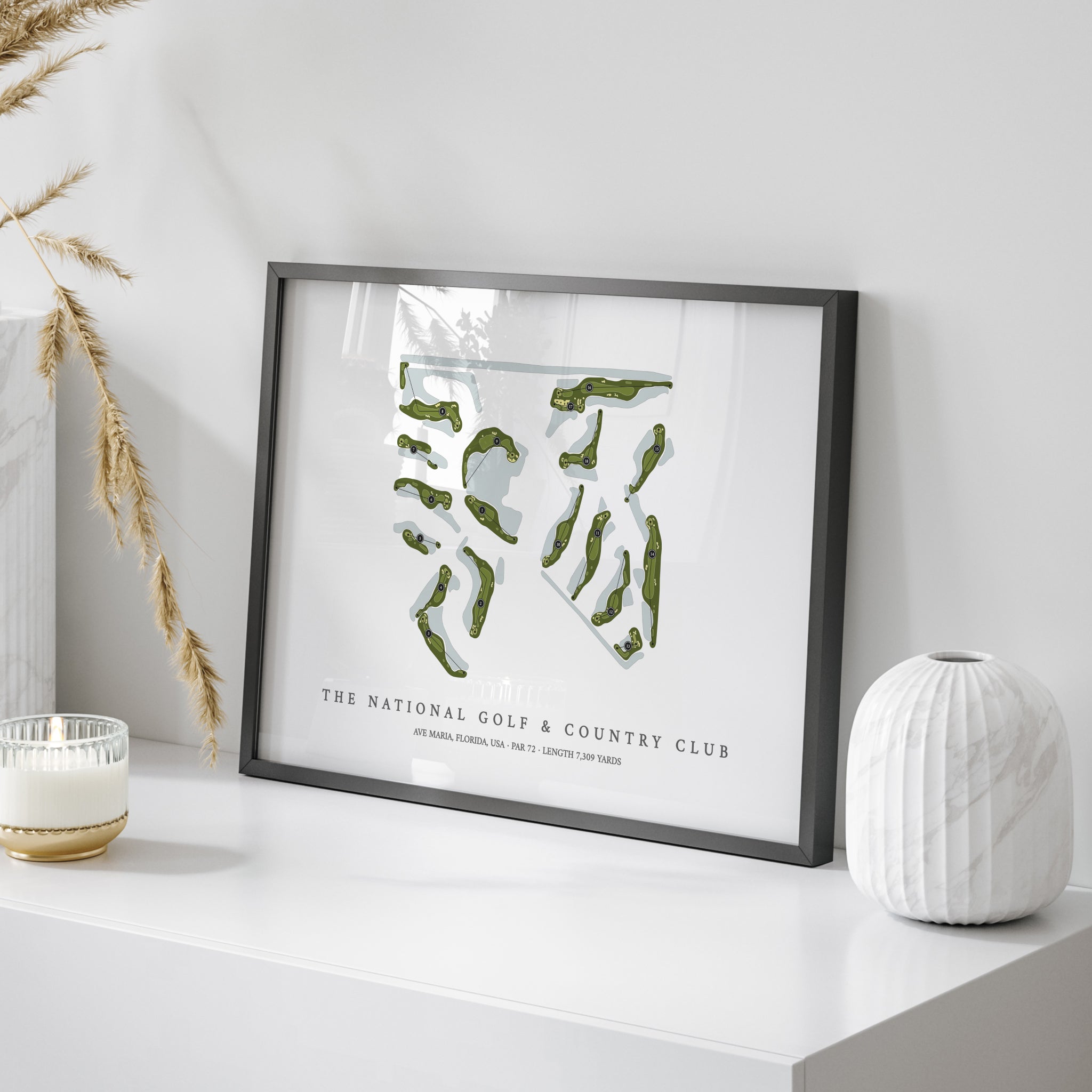 The National Golf & Country Club | Golf Course Print | On Table