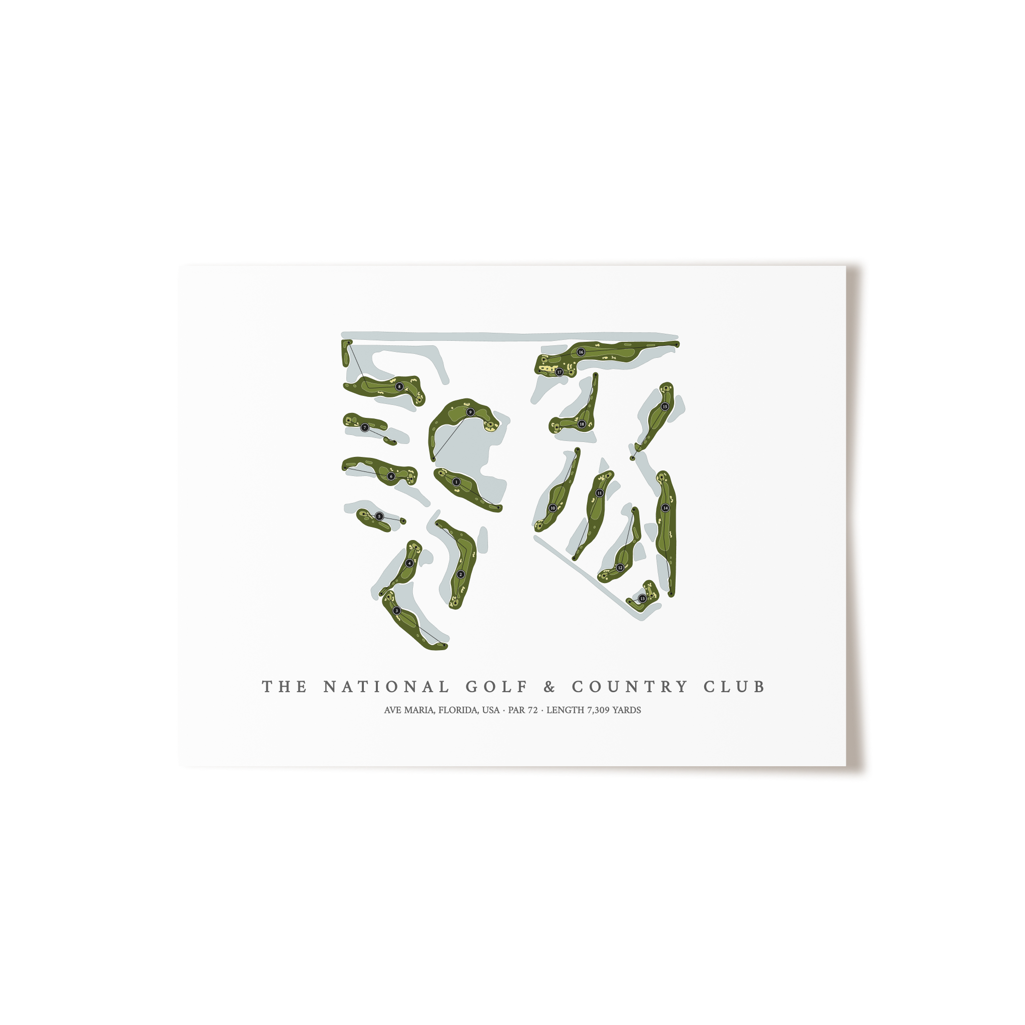 The National Golf & Country Club | Golf Course Print | Unframed