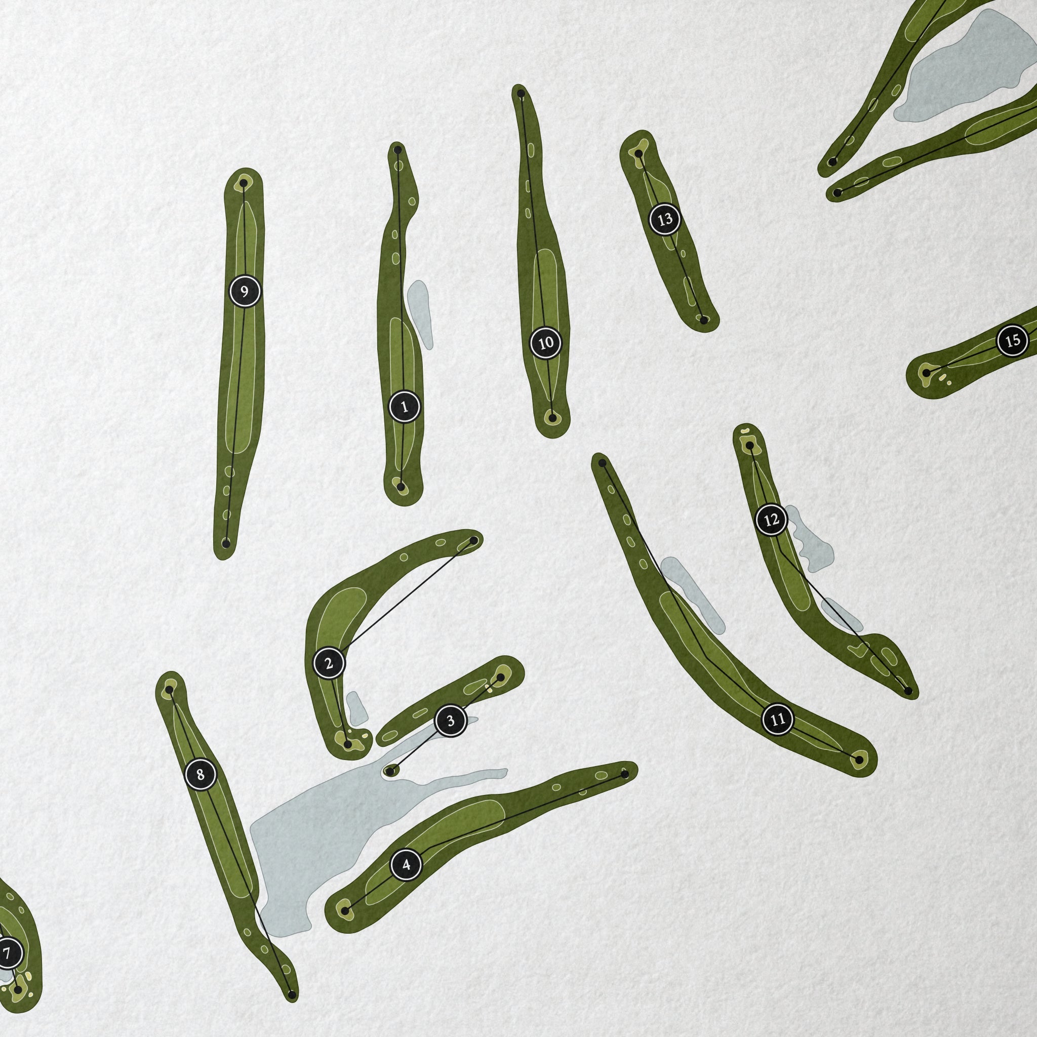 The Nutcracker Golf Club | Golf Course Map | Close Up