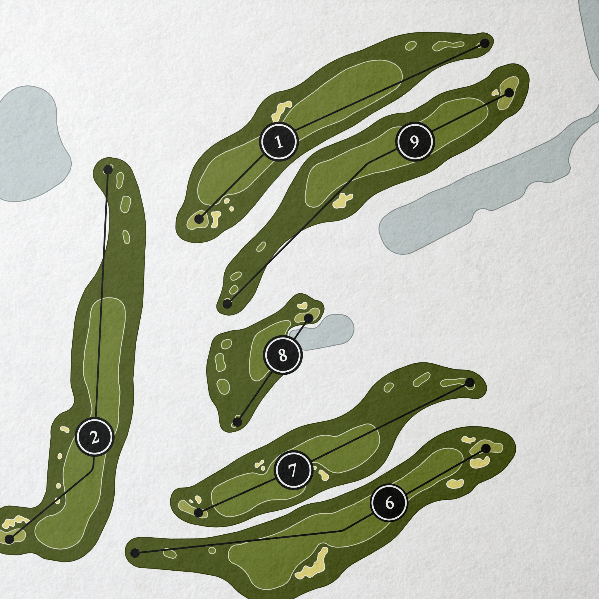 The Ocean Course at Hokuala | Golf Course Print | Close+Up