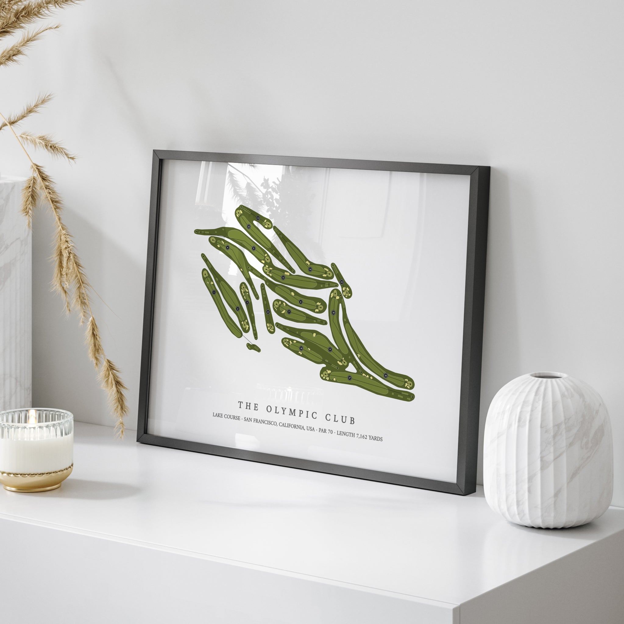 The Olympic Club - Lake Course | Golf Course Print | On Table