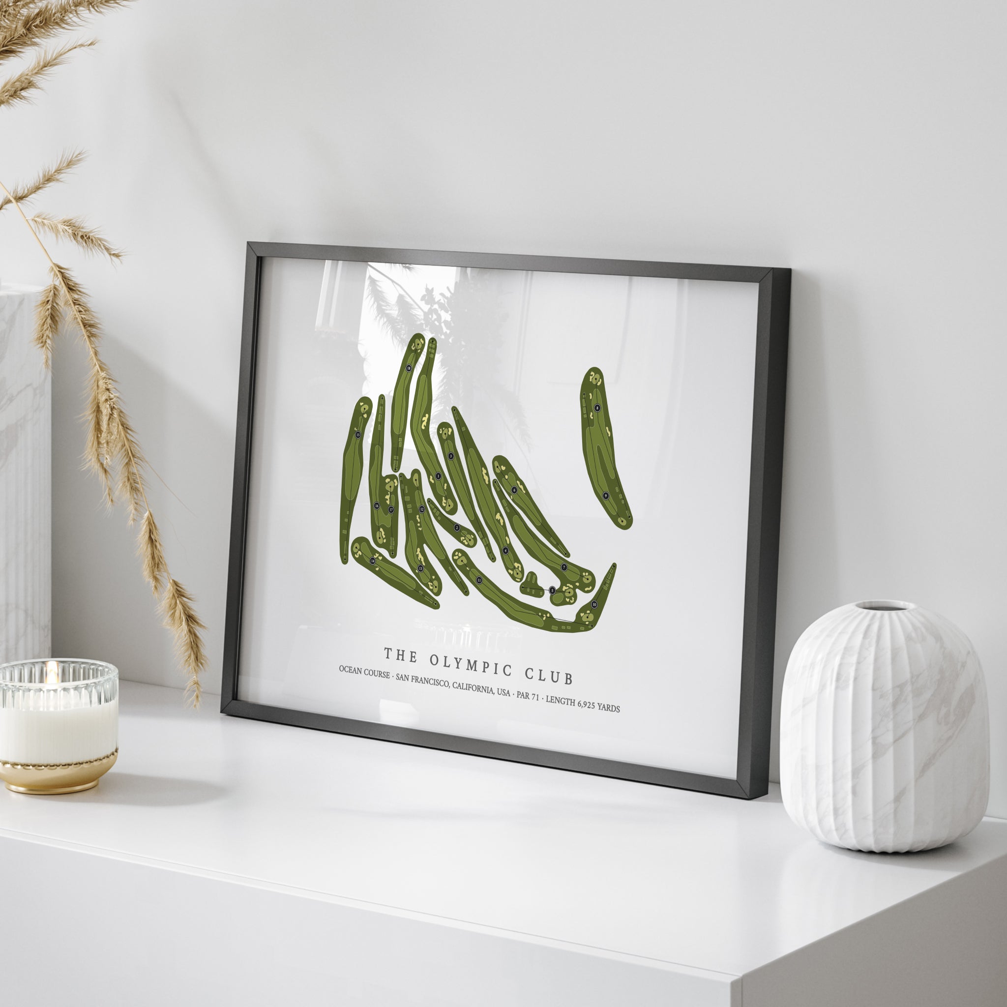 The Olympic Club - Ocean Course | Golf Course Print | On Table