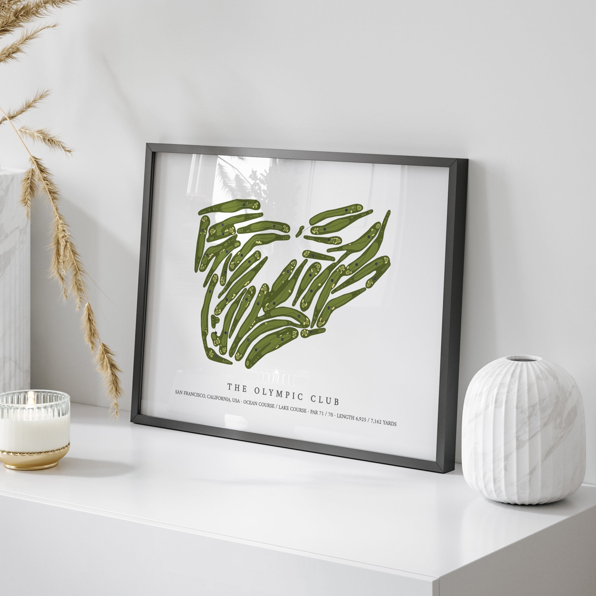The Olympic Club | Golf Course Print | On Table