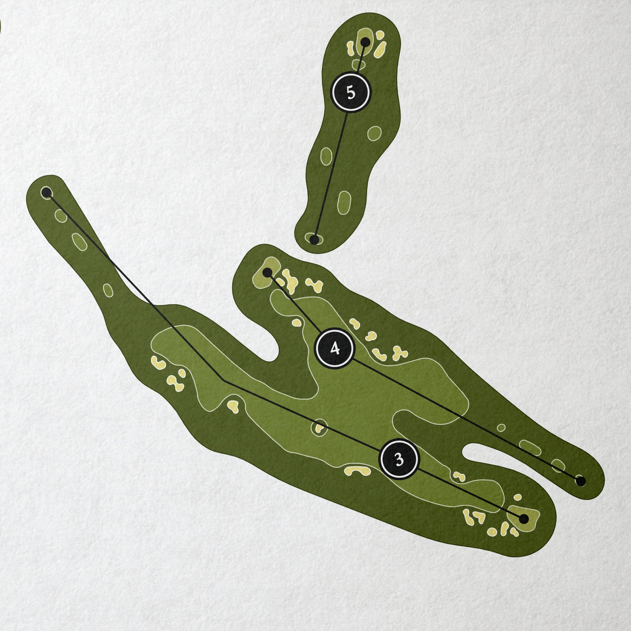 The Orchards Golf Club | Golf Course Map | Close Up