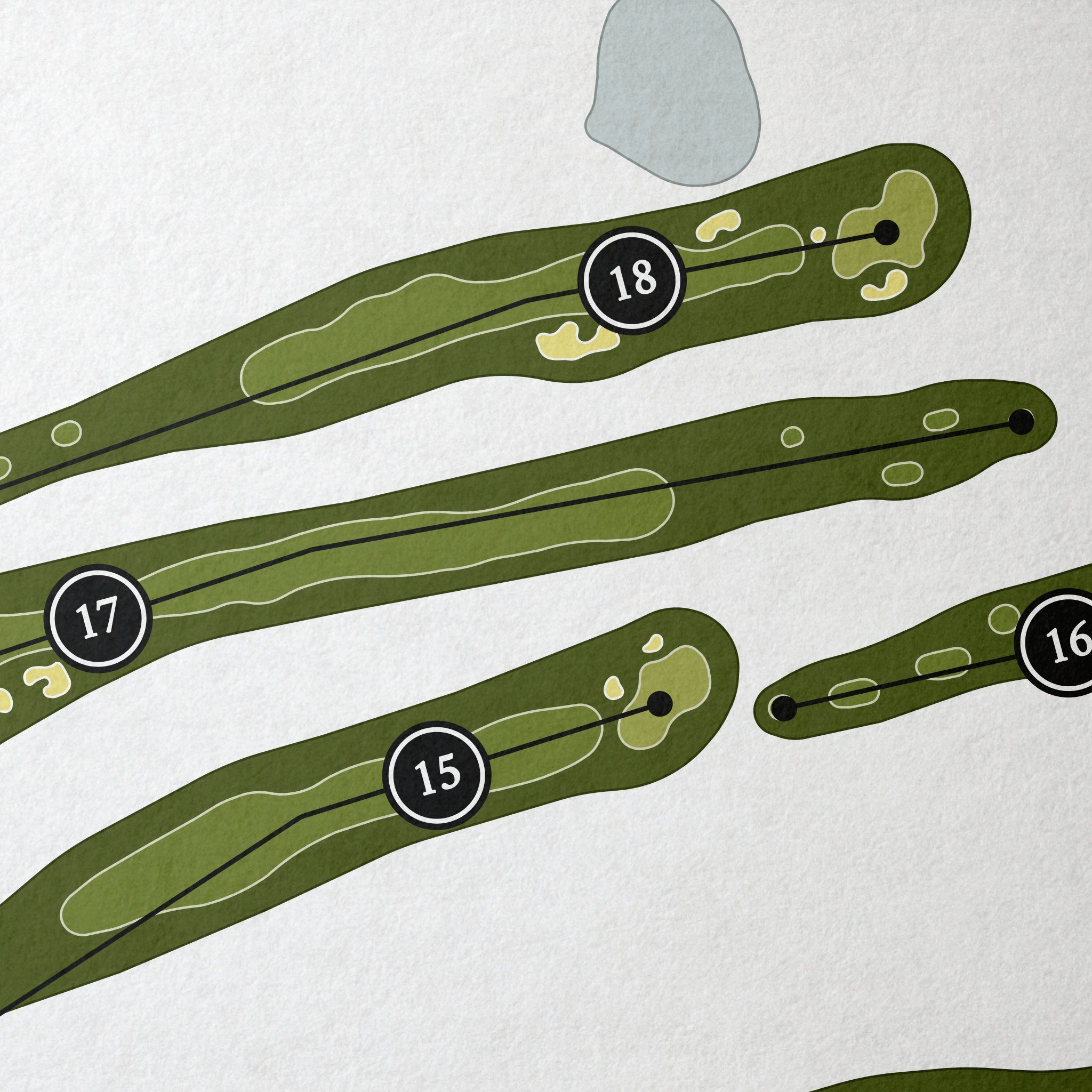 The Outlaw at Alto Lakes | Golf Course Map | Close Up