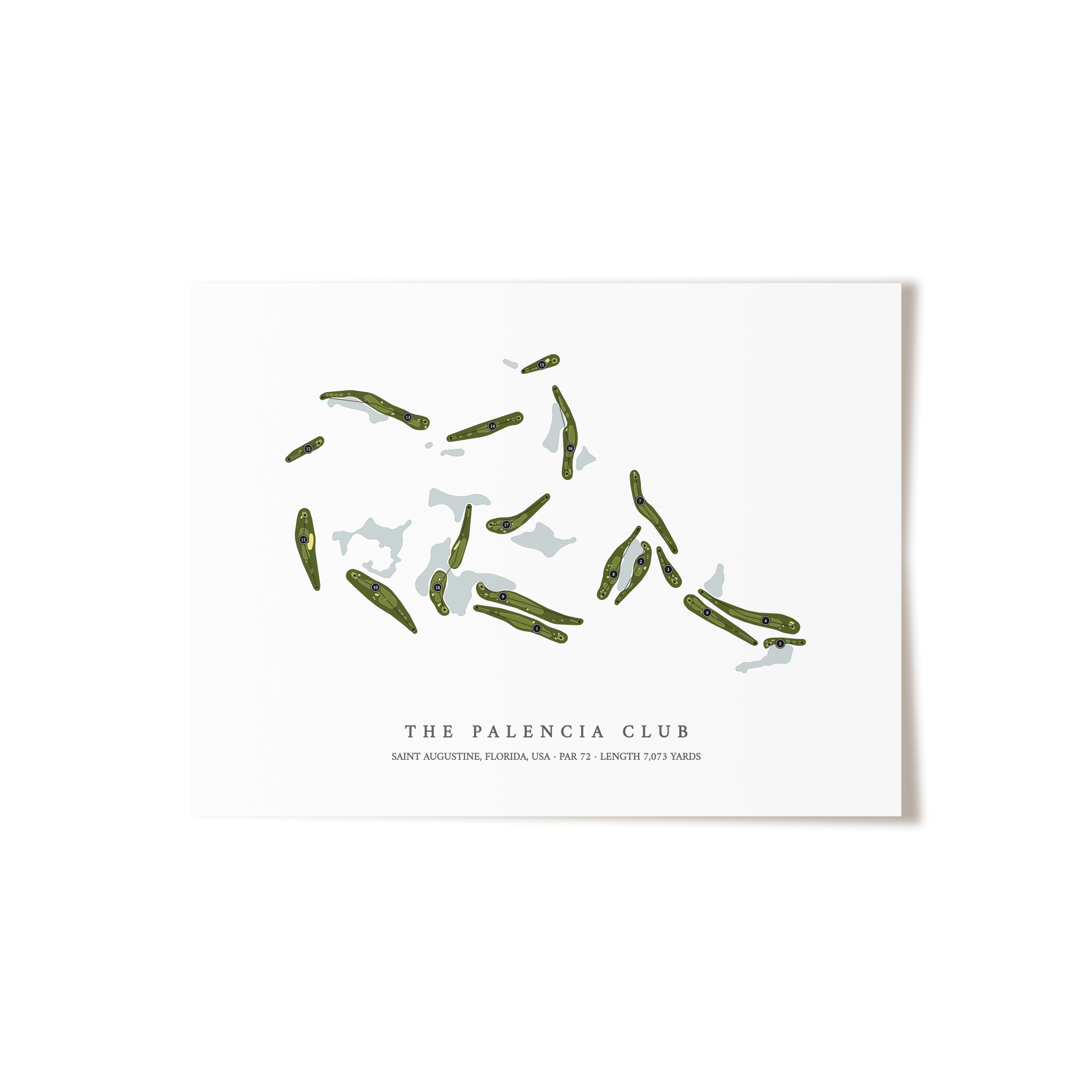 The Palencia Club | Golf Course Print | Unframed