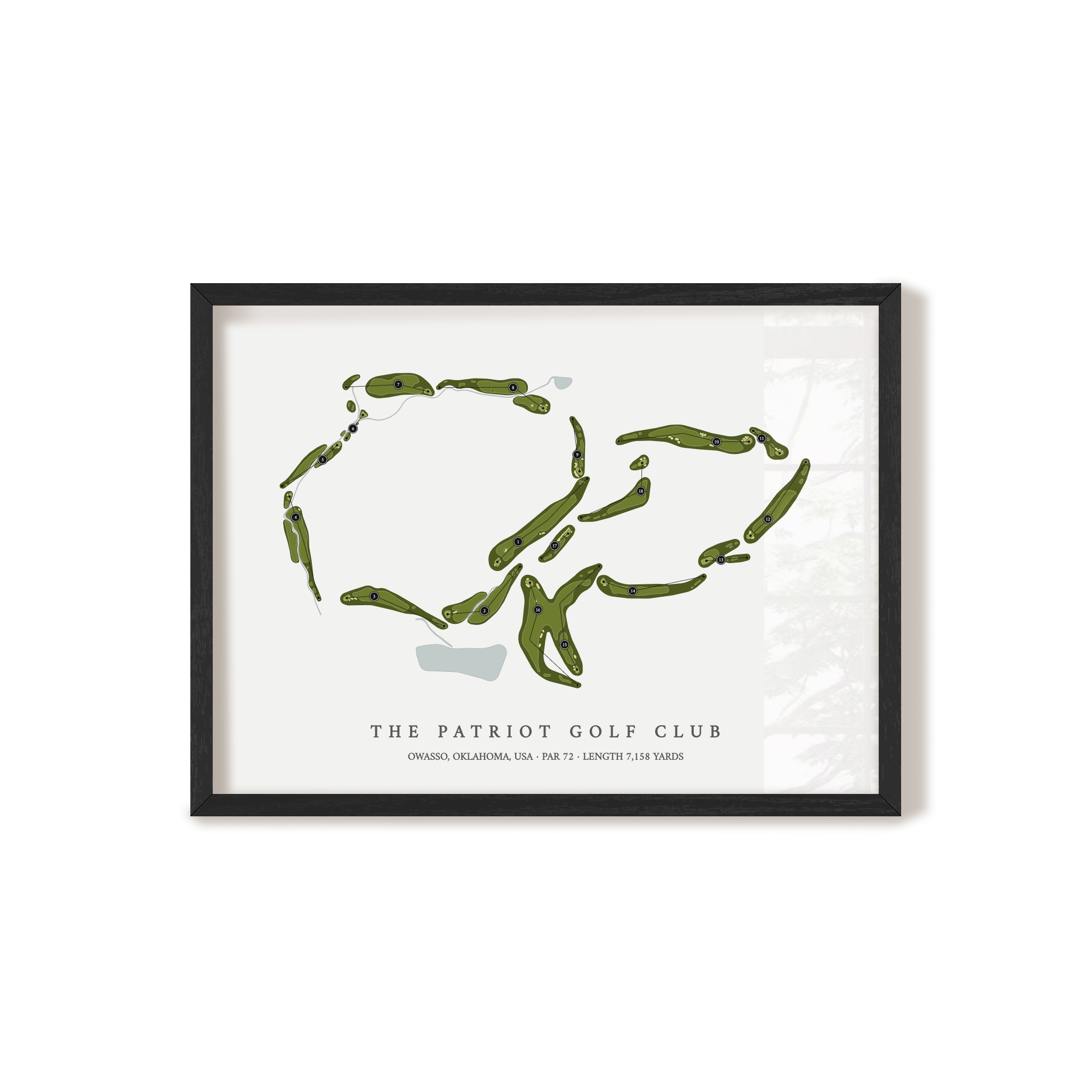 The Patriot Golf Club | Golf Course Map | Black+Frame
