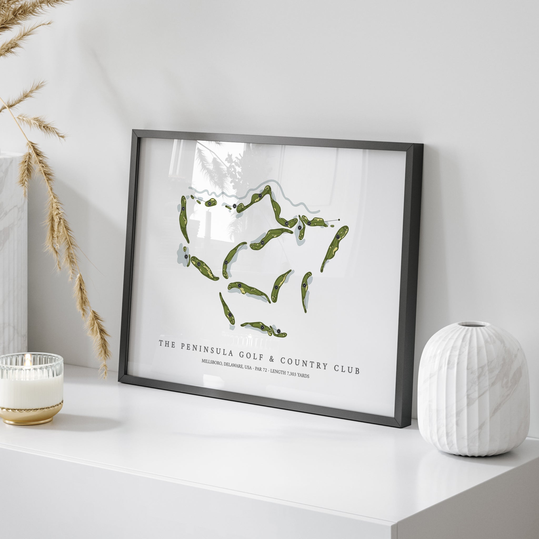 The Peninsula Golf & Country Club Club | Golf Course Map | On Table