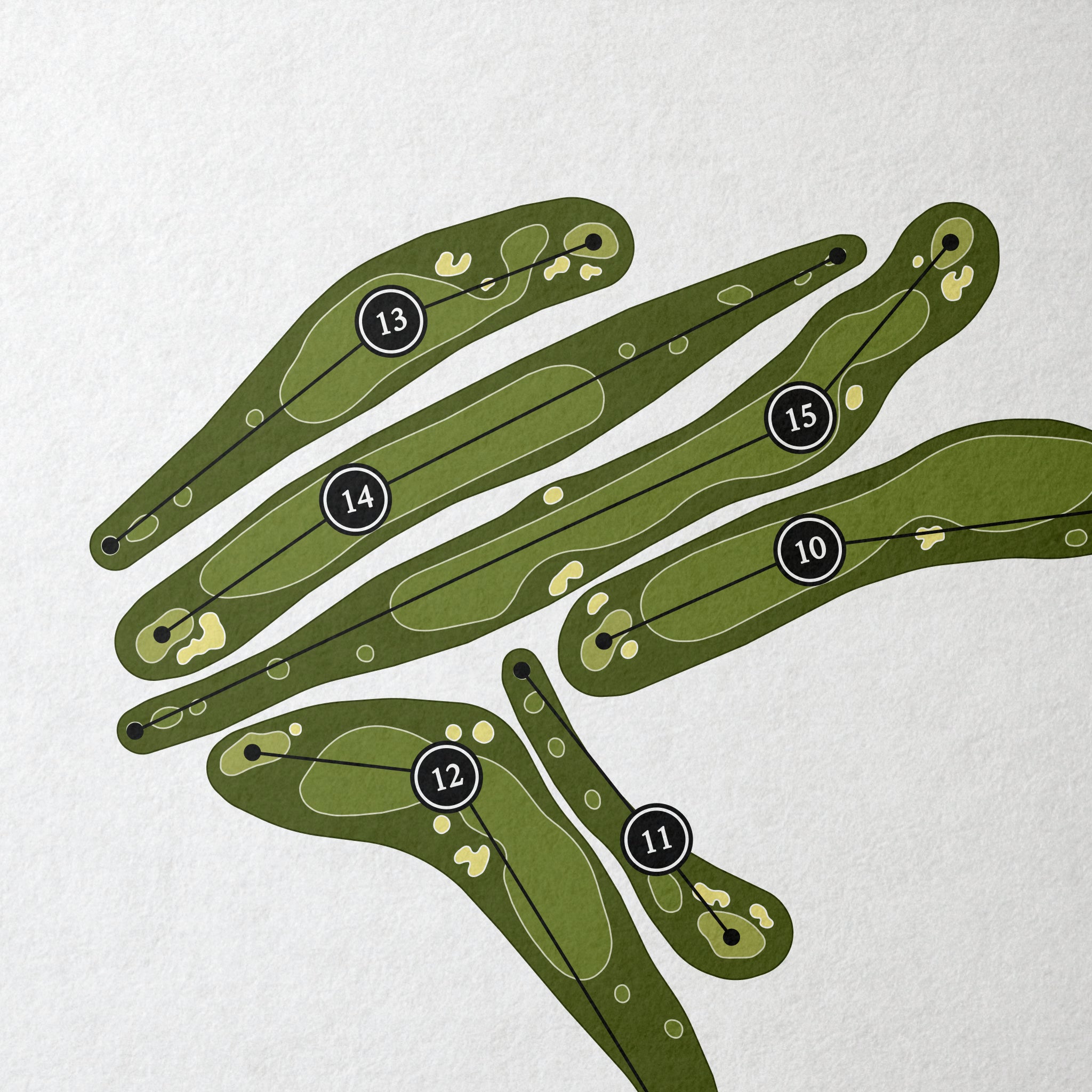 The Phoenician Golf Club | Golf Course Map | Close Up