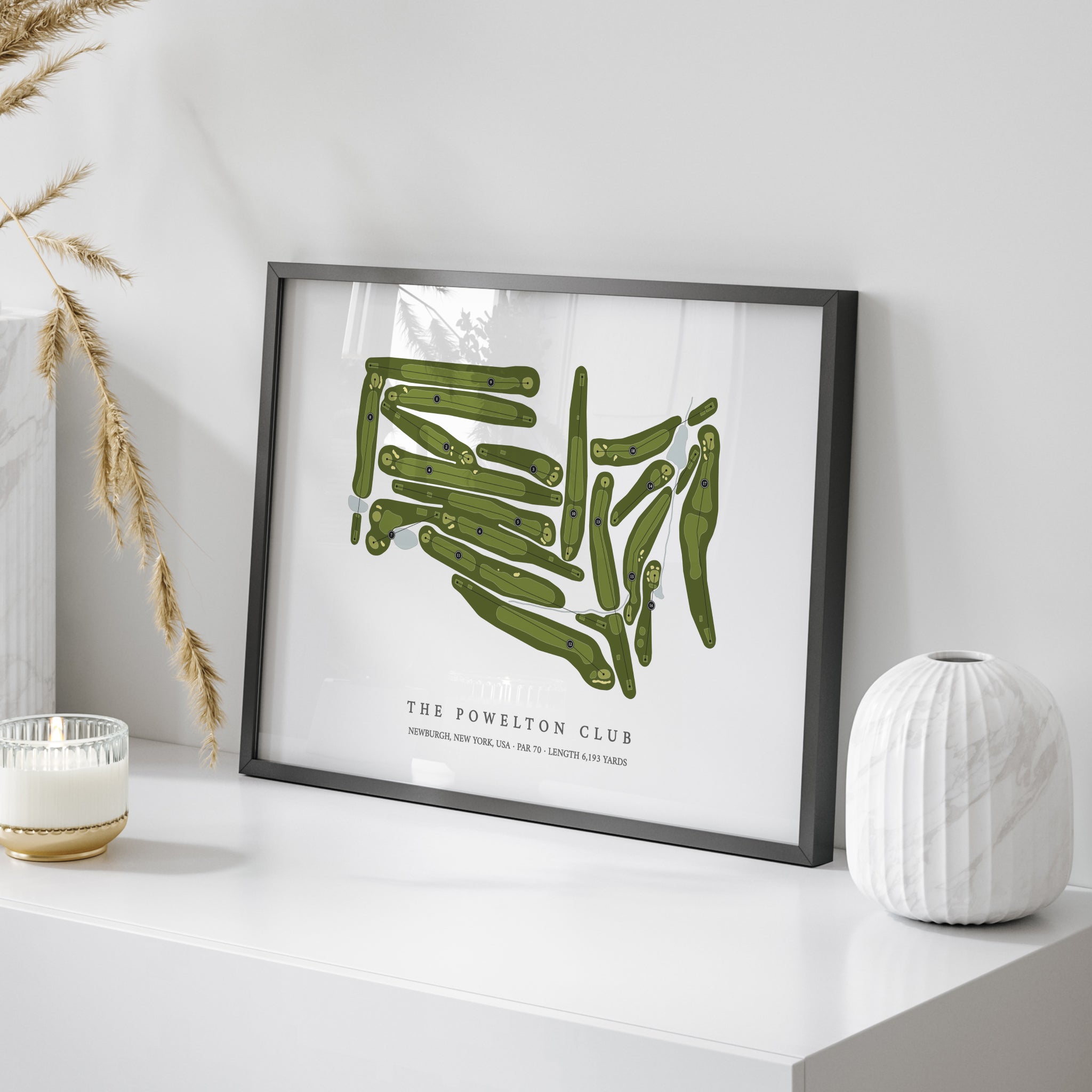 The Powelton Club | Golf Course Map | On Table
