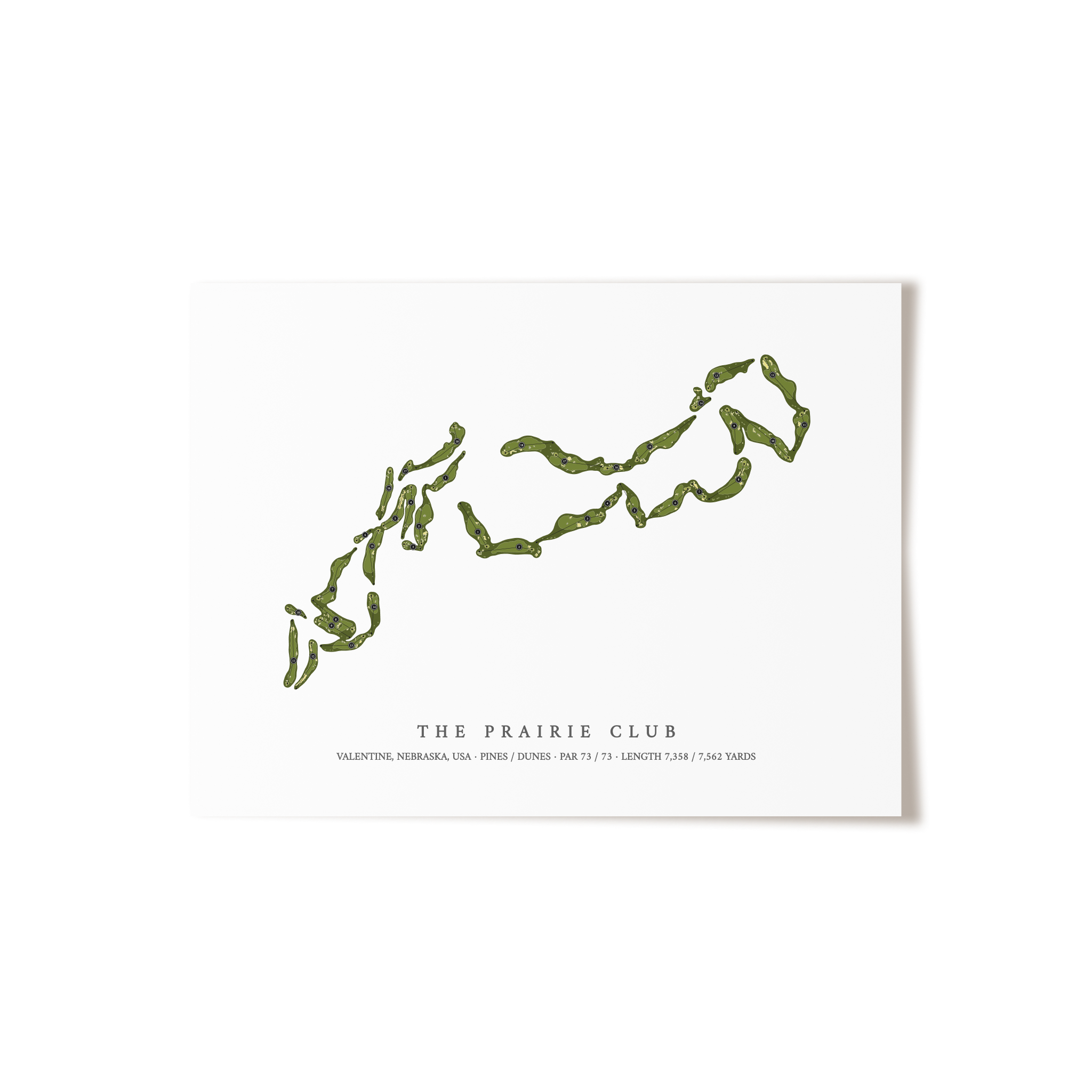 The Prairie Club | Golf Course Print | Unframed