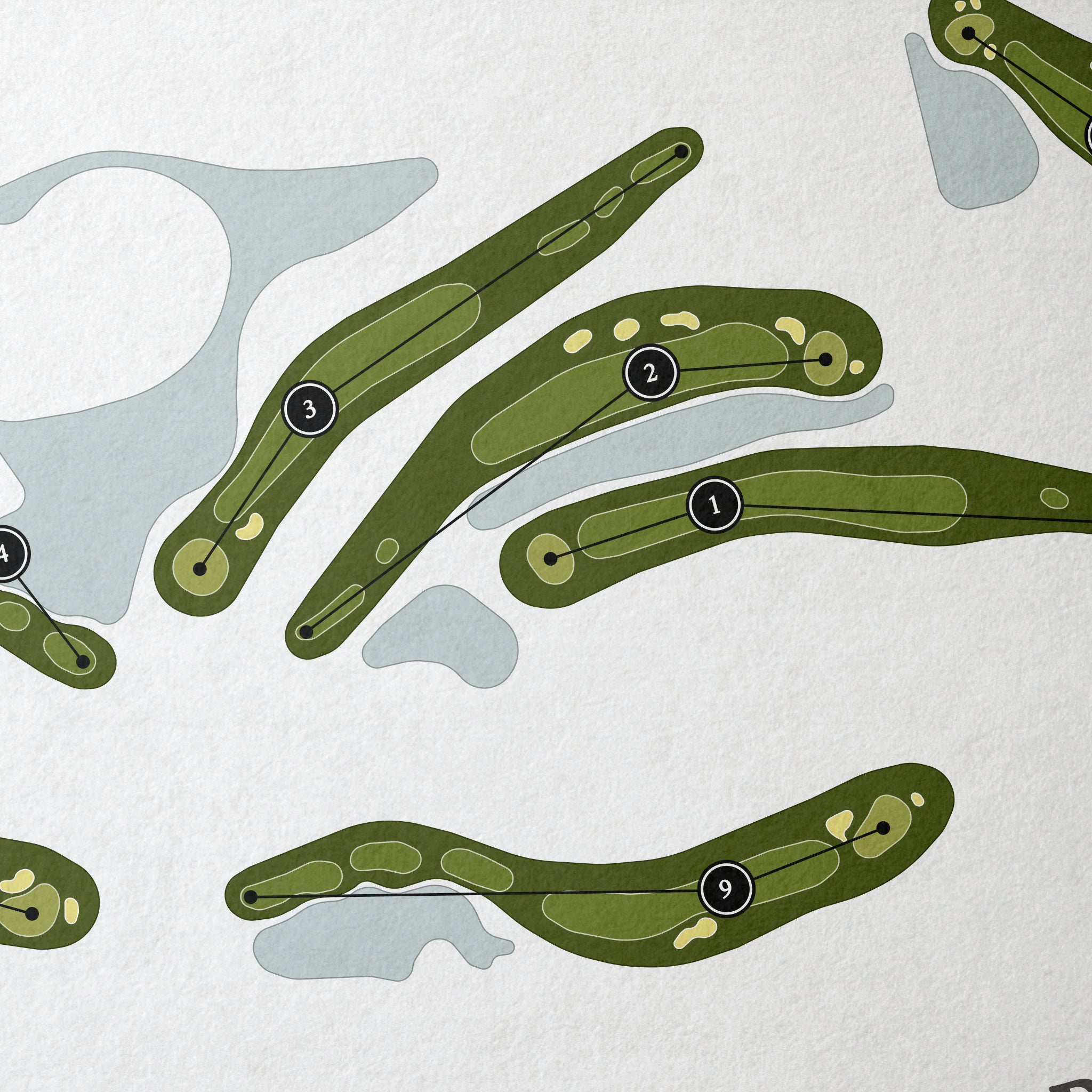 The Preserve at Turnbull Bay | Golf Course Map | Close Up