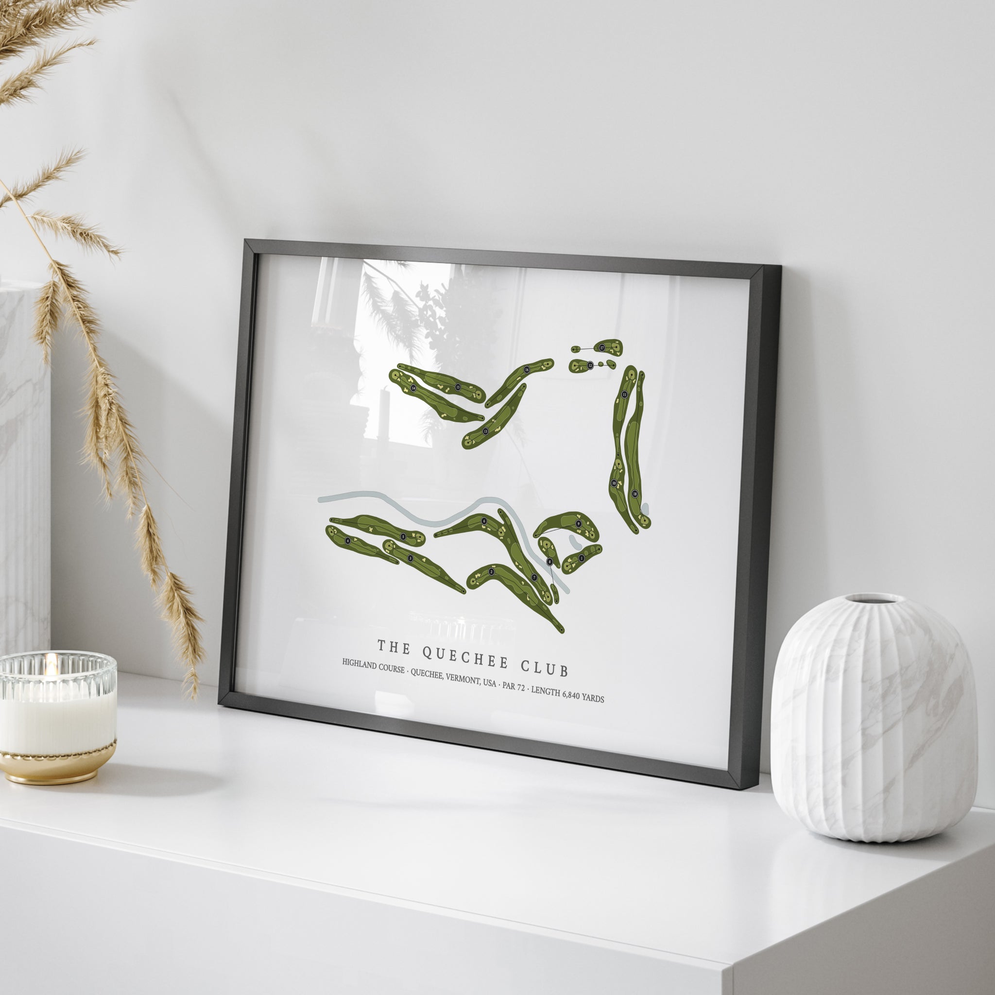 The Quechee Club - Highland Course | Golf Course Map | On Table