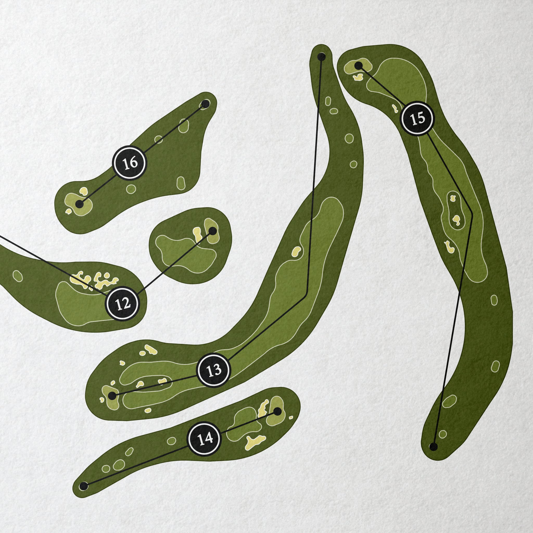 The Reserve At Moonlight Basin Golf Club | Golf Course Map | Close Up