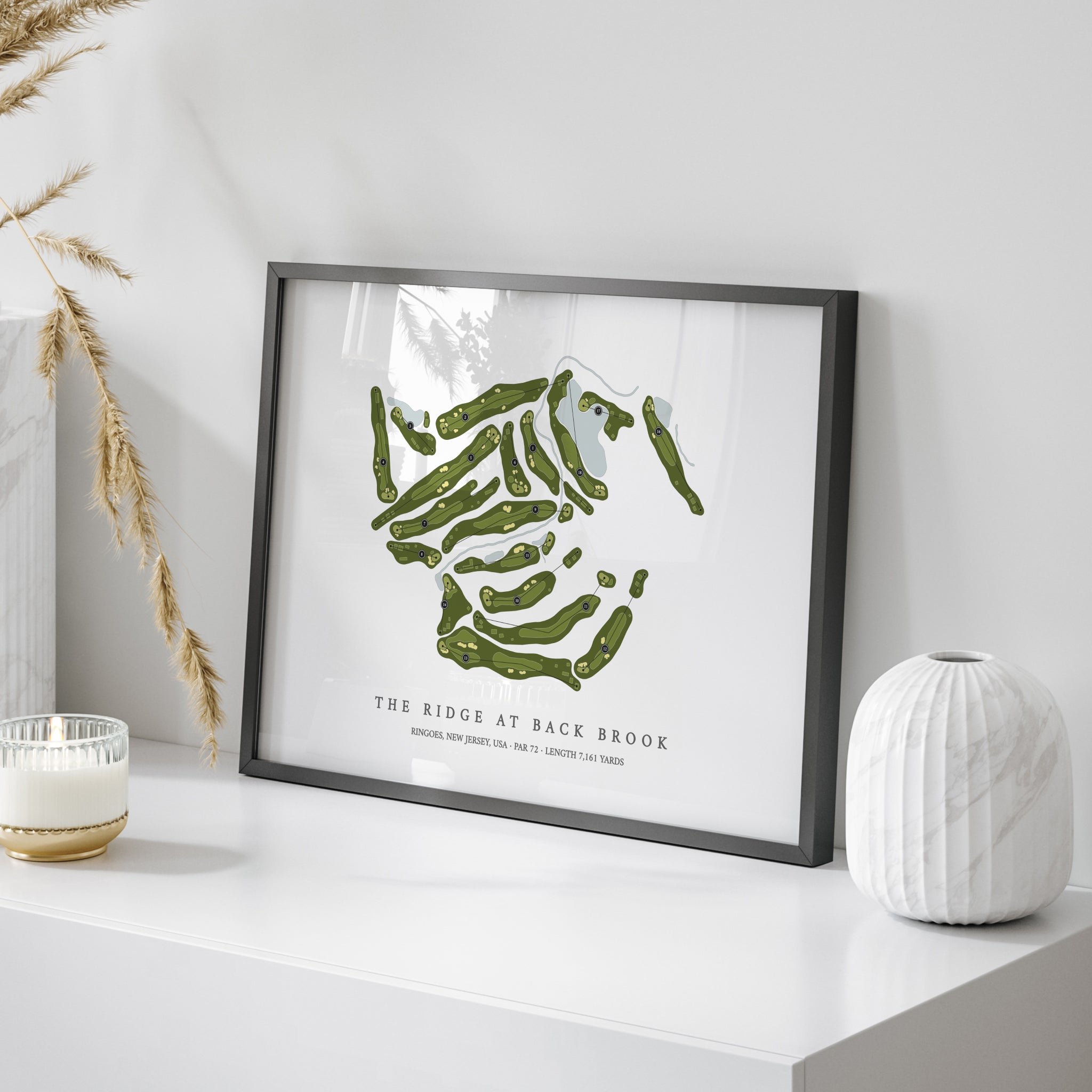 The Ridge At Back Brook | Golf Course Print | On Table