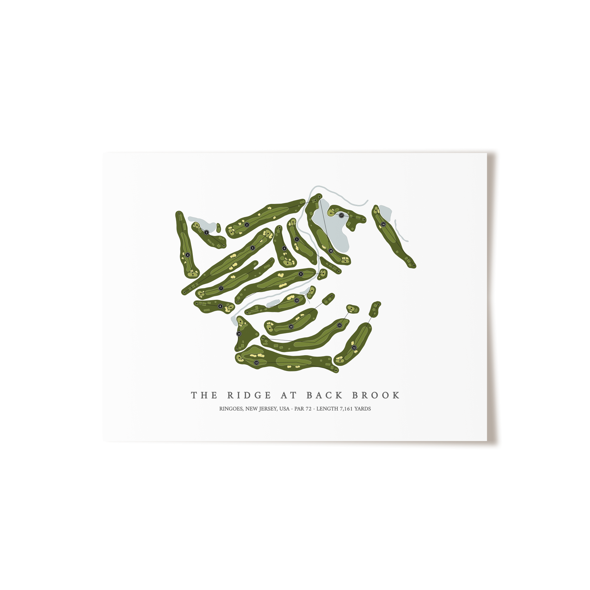 The Ridge At Back Brook | Golf Course Print | Unframed