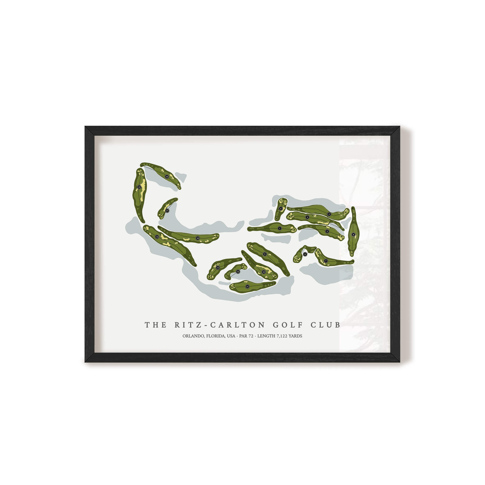 The Ritz-Carlton Golf Club | Golf Course Print | Black Frame