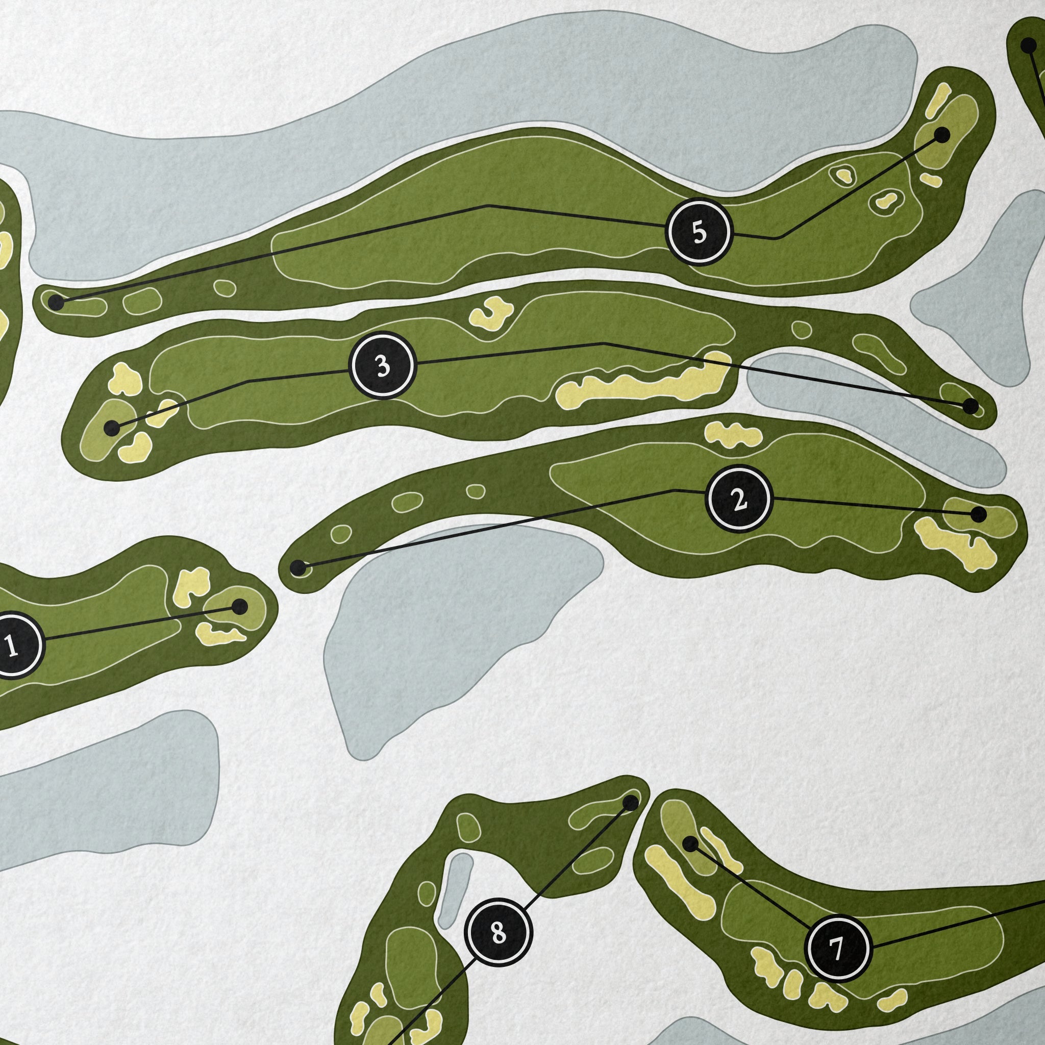 The Ritz-Carlton Golf Club | Golf Course Print | Close Up