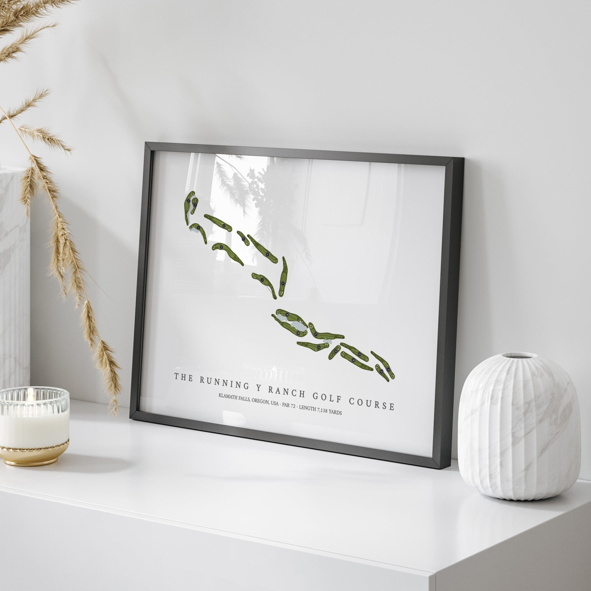 The Running Y Ranch Golf Course | Golf Course Map | On Table