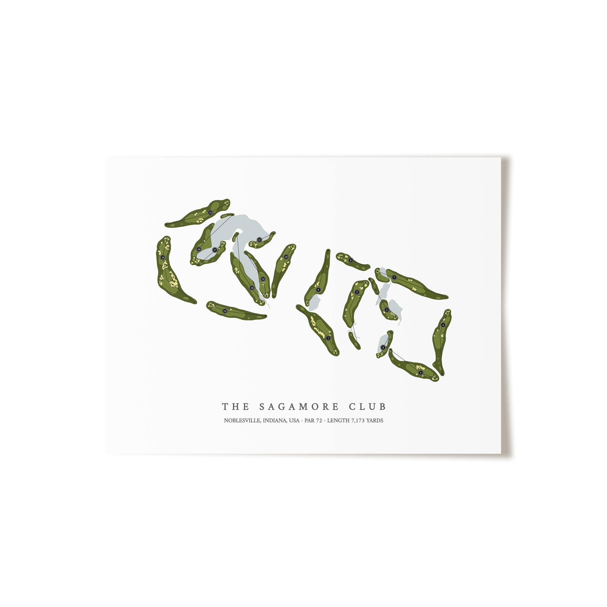 The Sagamore Club | Golf Course Print | Unframed