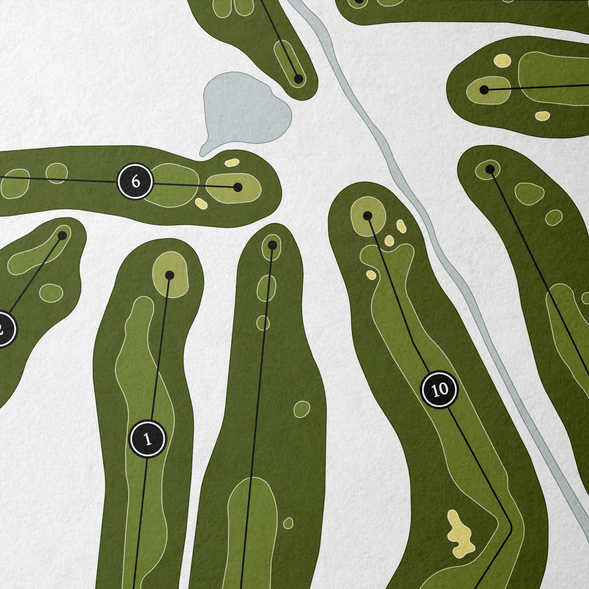 The Sanctuary Golf Club | Golf Course Map | Close Up