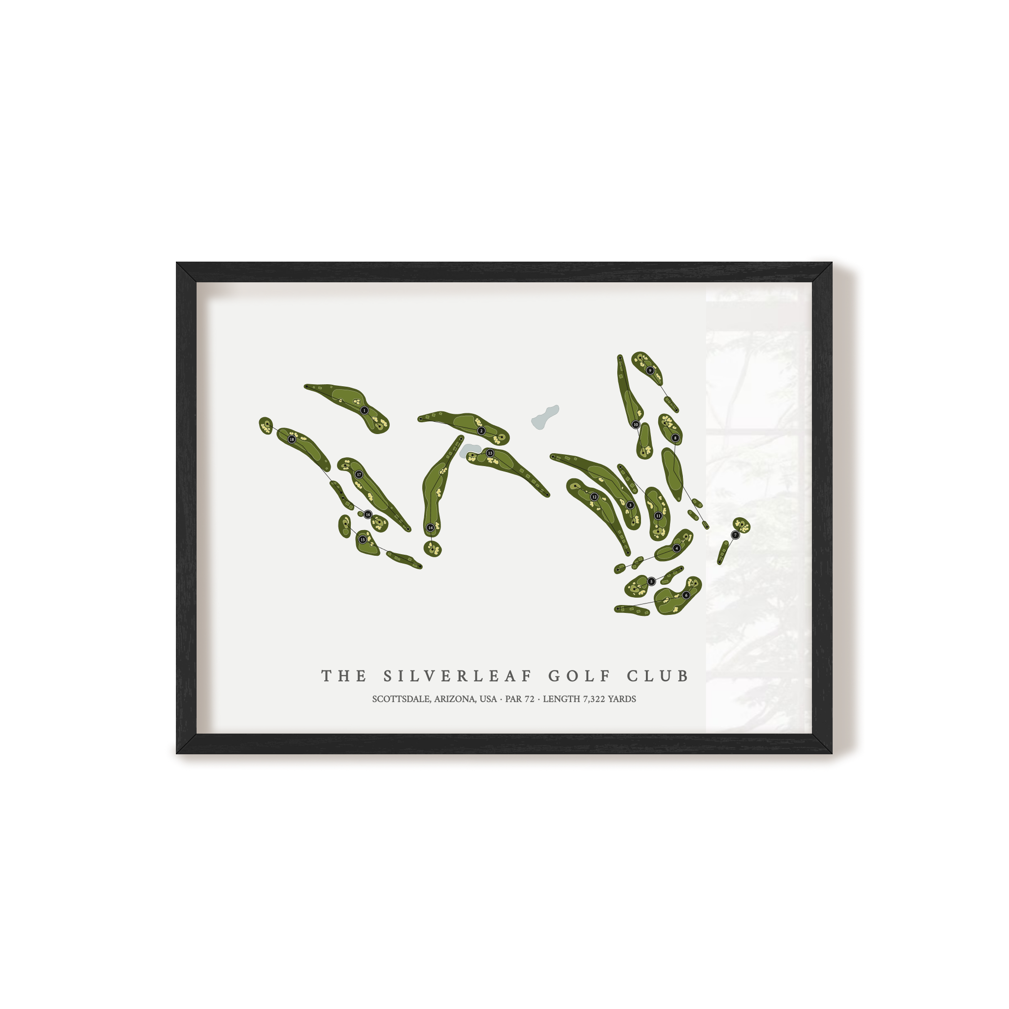 The Silverleaf Golf Club | Golf Course Map | Black+Frame