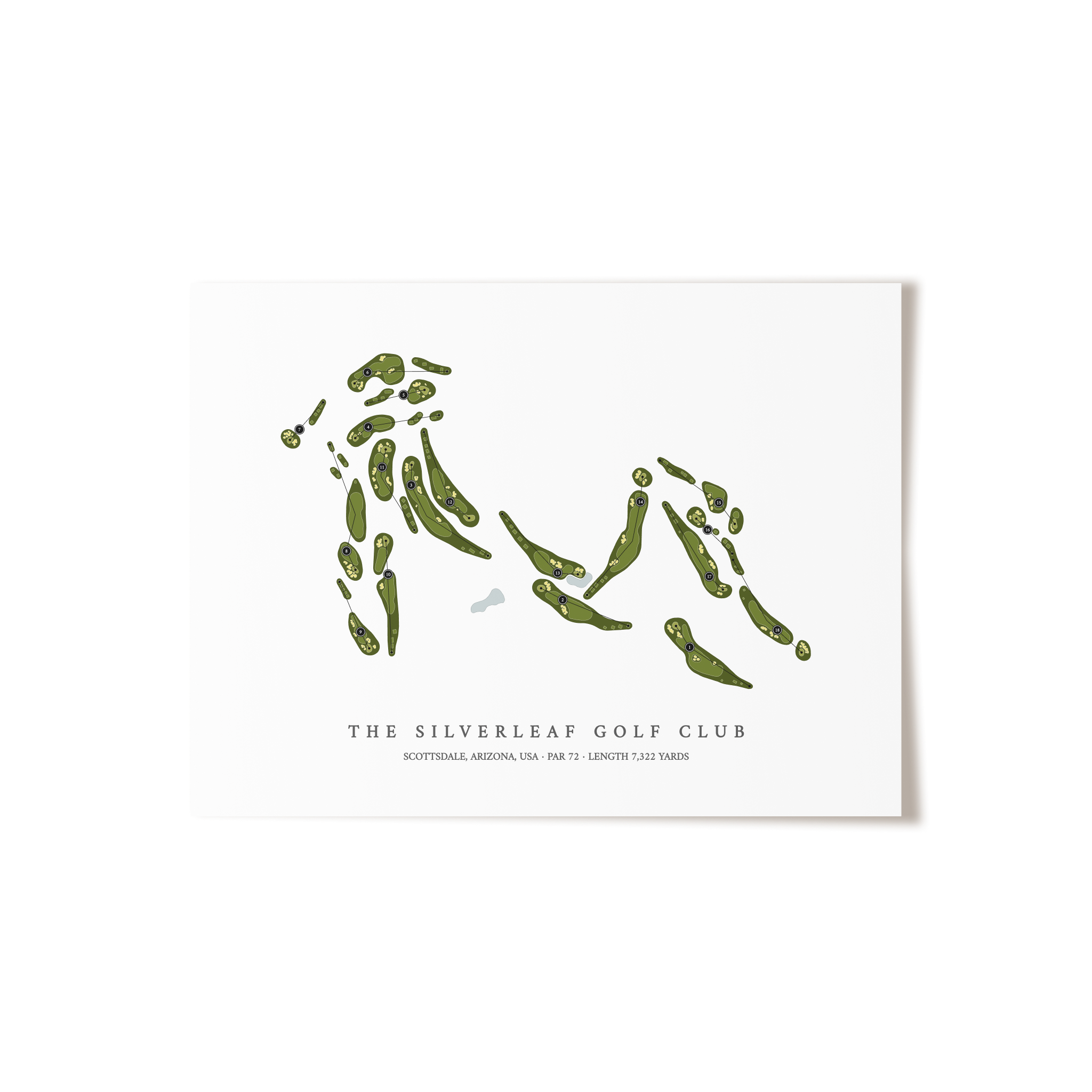 The Silverleaf Golf Club | Golf Course Print | Unframed