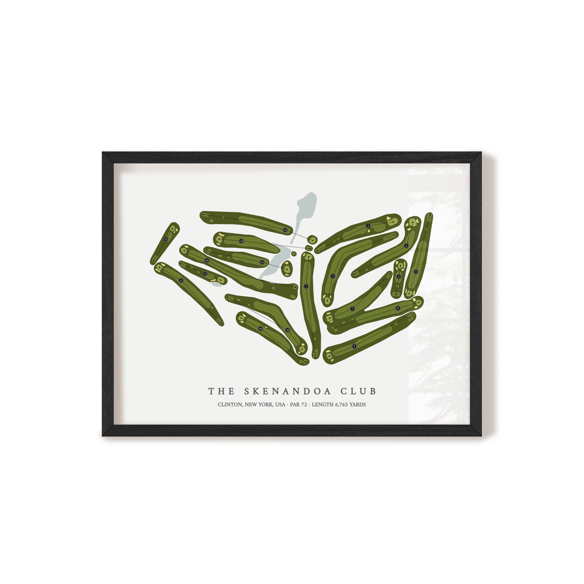 The Skenandoa Club | Golf Course Map | Black Frame