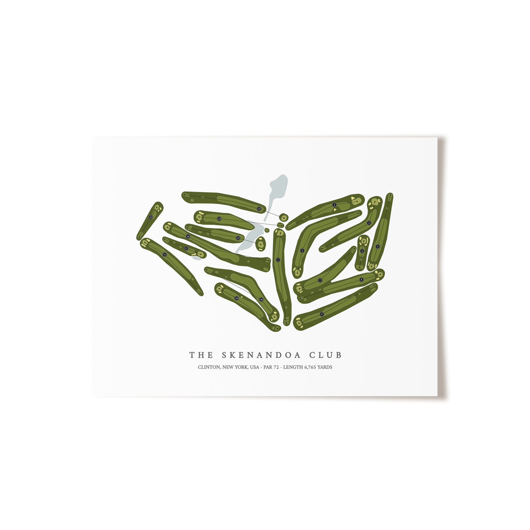 The Skenandoa Club | Golf Course Map | Unframed