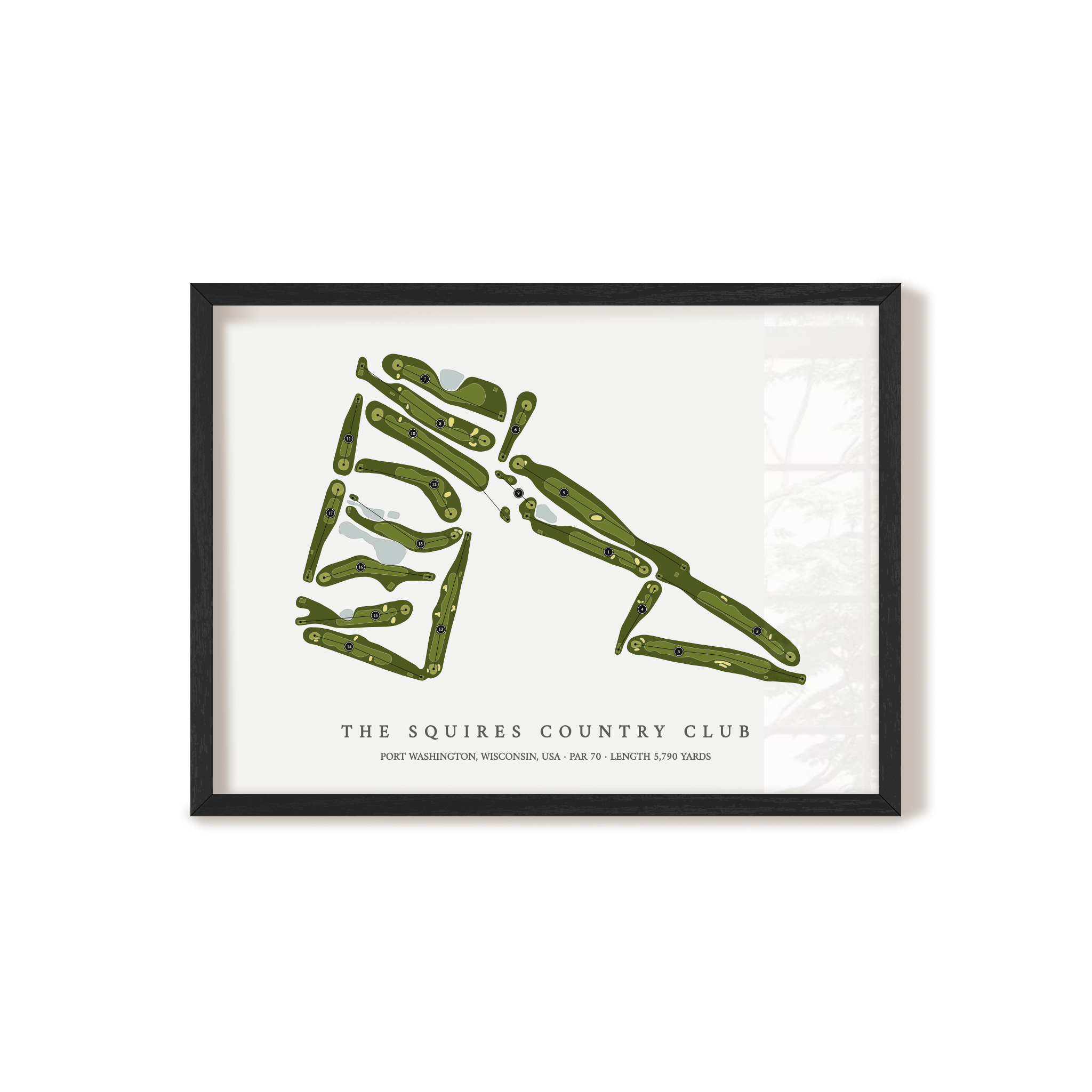 The Squires Country Club | Golf Course Print | Black+Frame