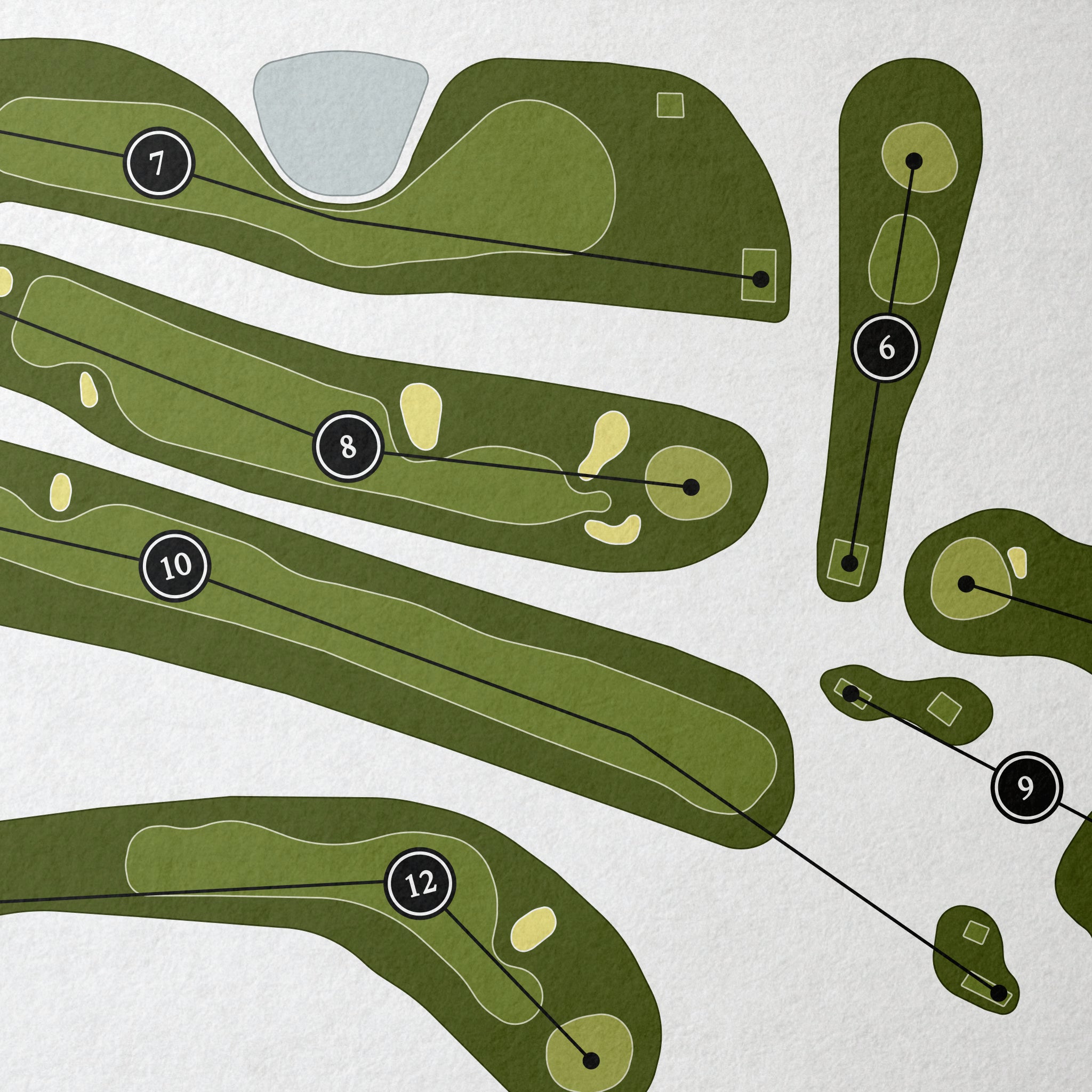 The Squires Country Club | Golf Course Print | Close+Up