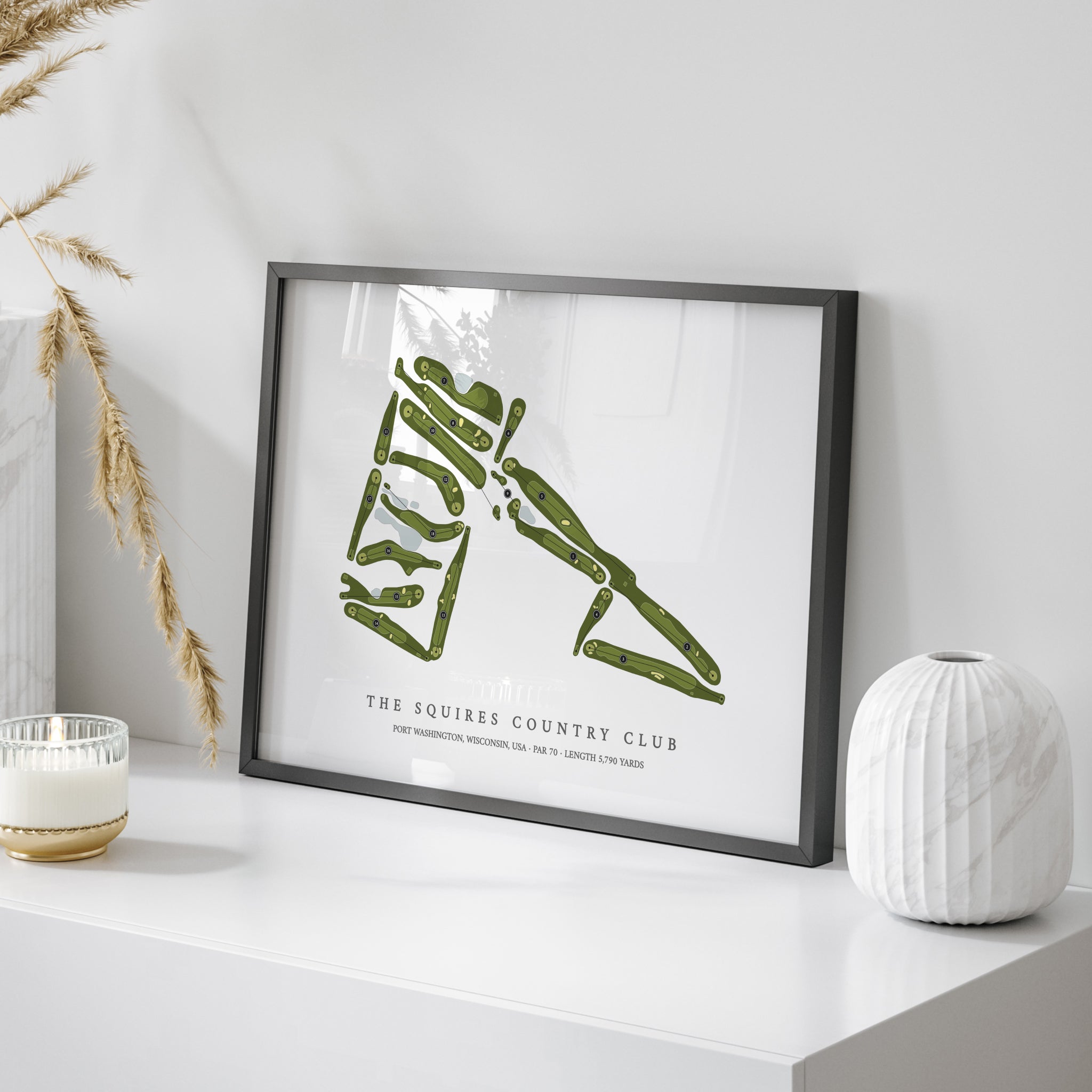 The Squires Country Club | Golf Course Print | On+Table