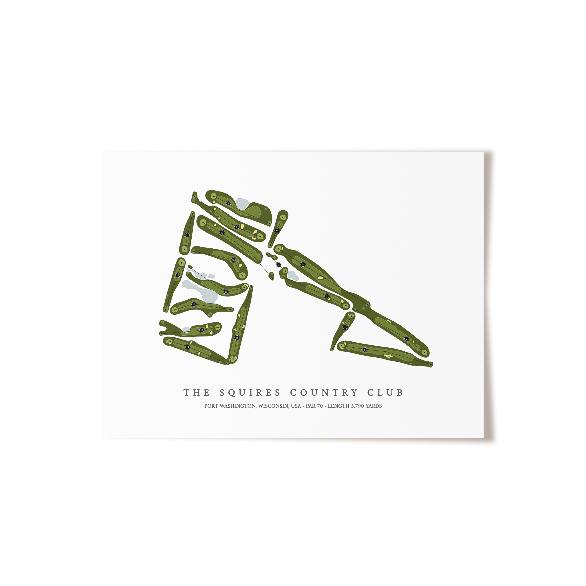 The Squires Country Club | Golf Course Print | Unframed