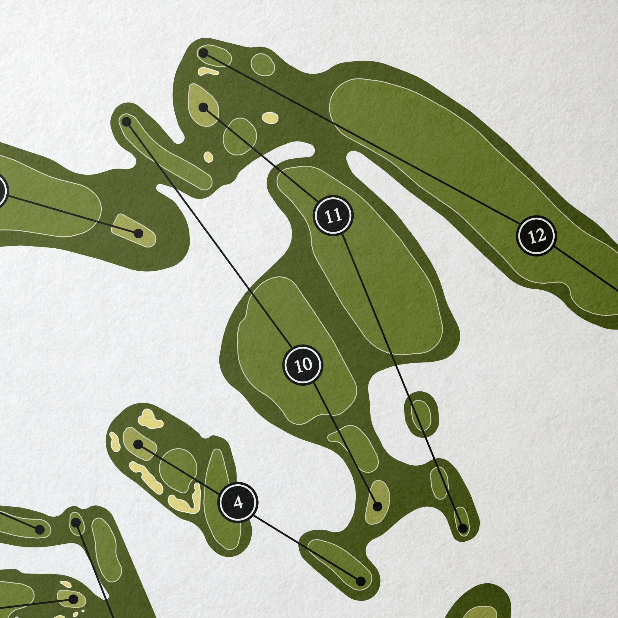 The Tree Farm | Golf Course Map | Close Up