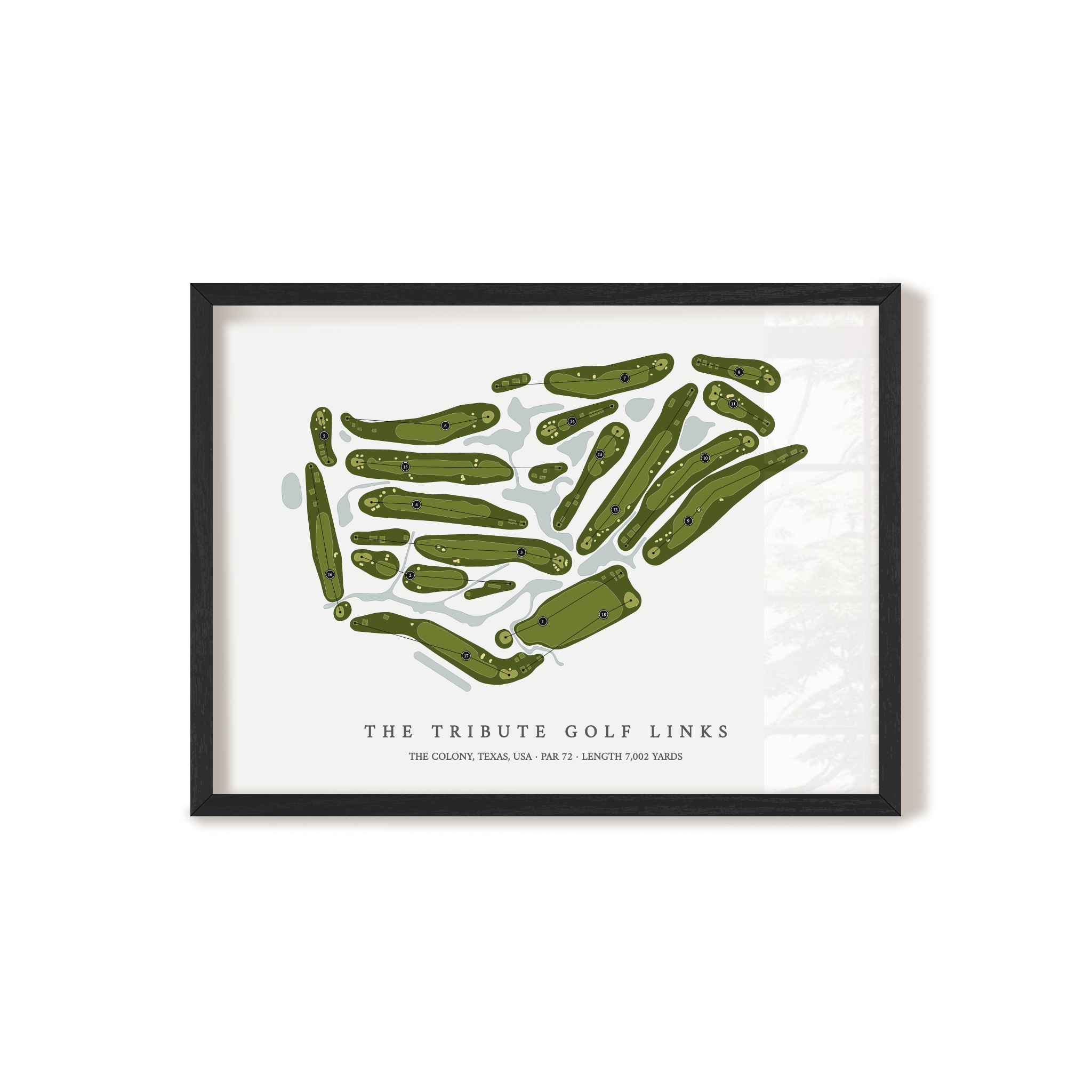 The Tribute Golf Links | Golf Course Map | Black+Frame