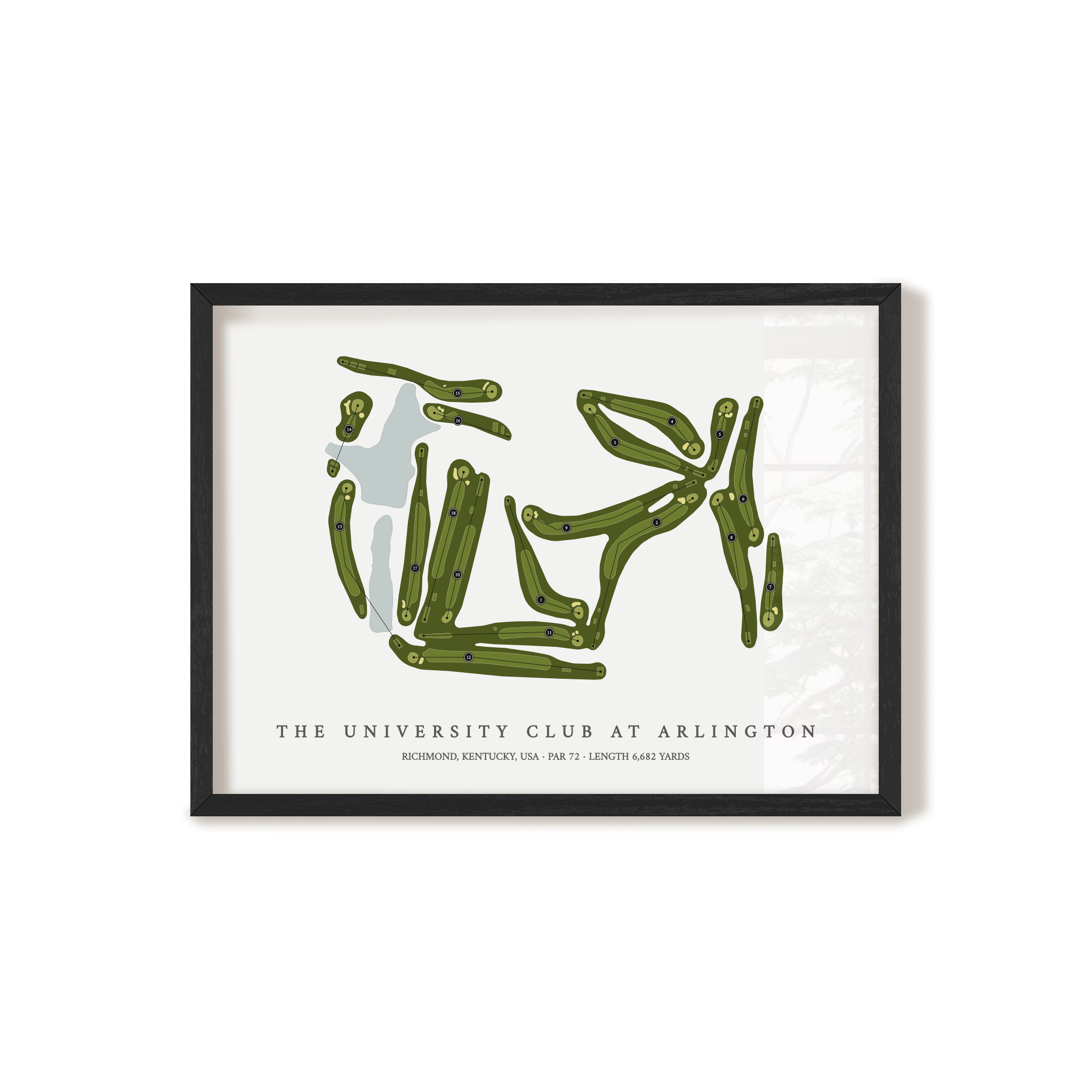 The University Club at Arlington | Golf Course Print | Black+Frame