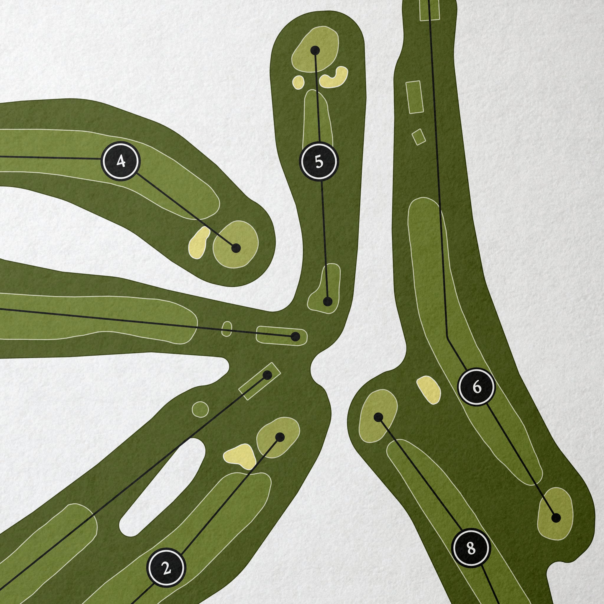 The University Club at Arlington | Golf Course Print | Close+Up