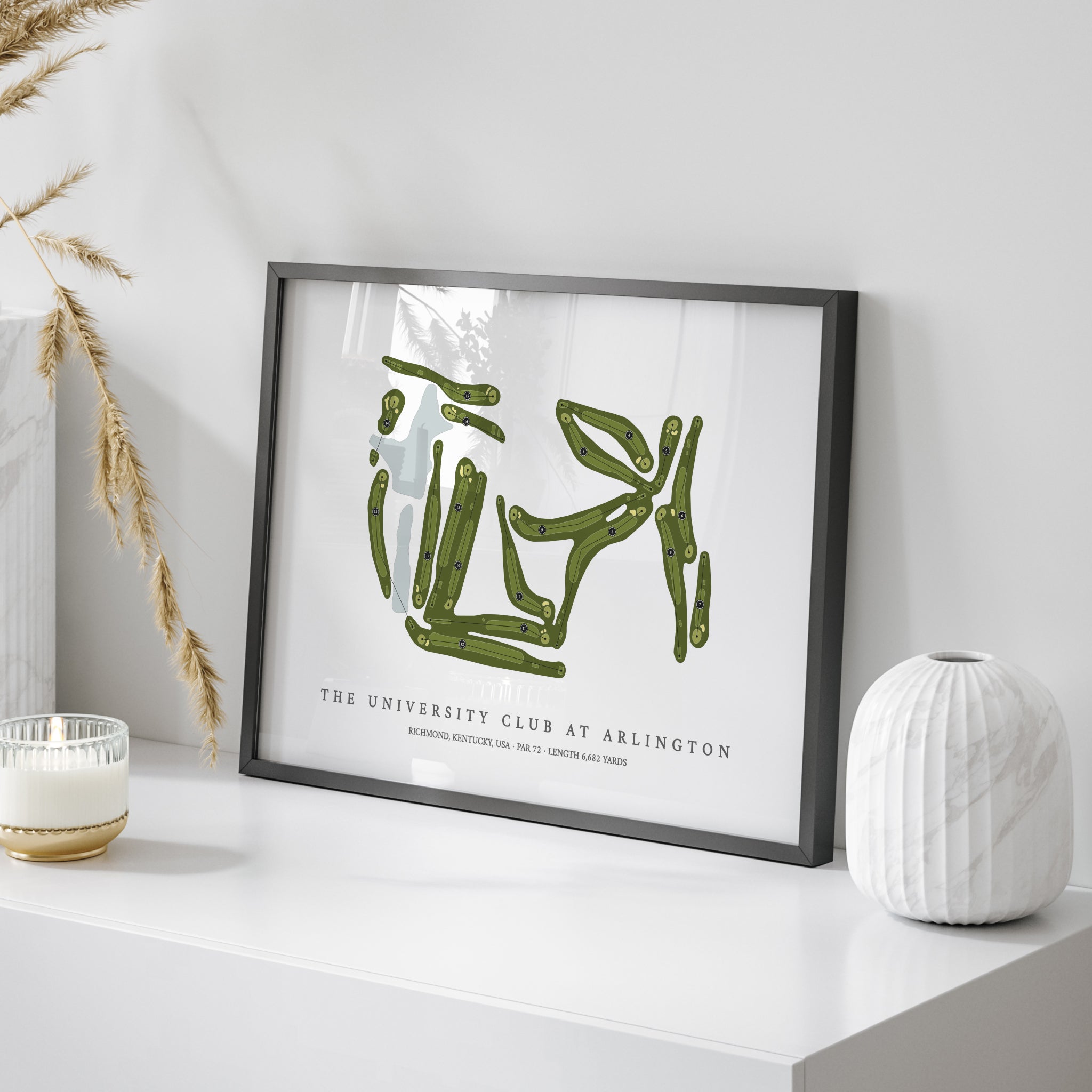 The University Club at Arlington | Golf Course Print | On+Table