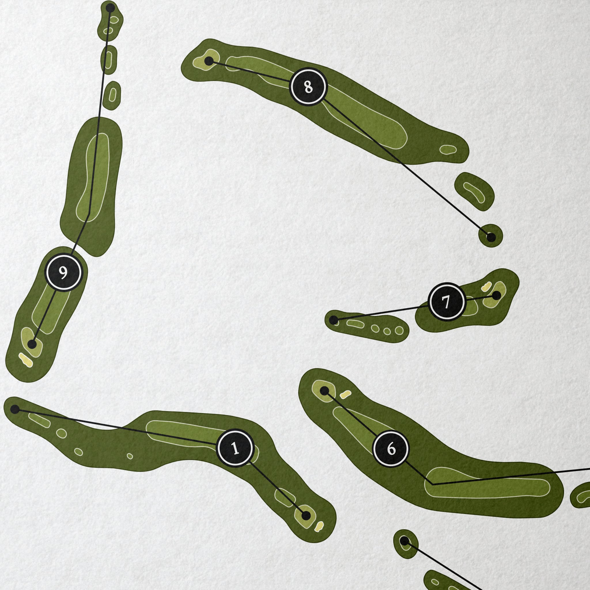 The Views Golf Club | Golf Course Map | Close Up