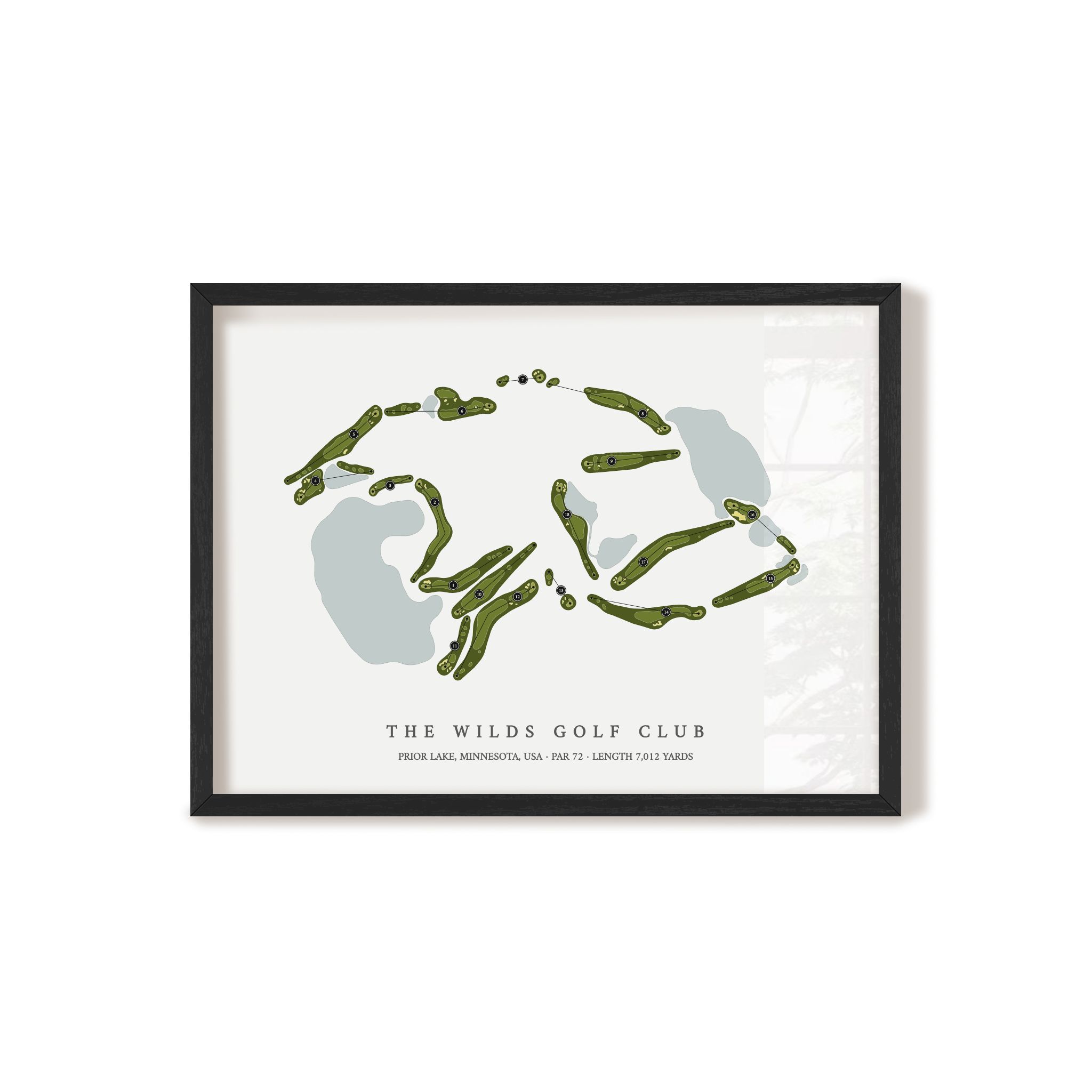 The Wilds Golf Club | Golf Course Print | Black Frame