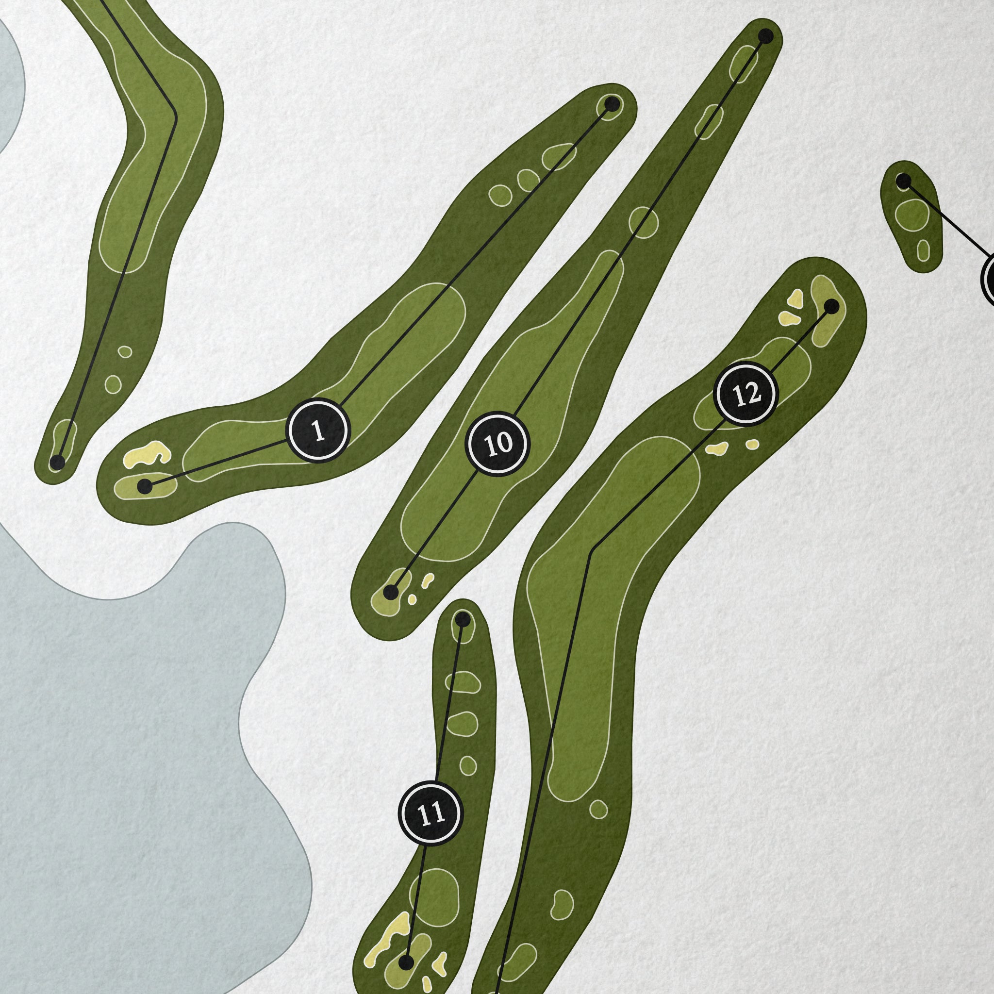 The Wilds Golf Club | Golf Course Print | Close Up