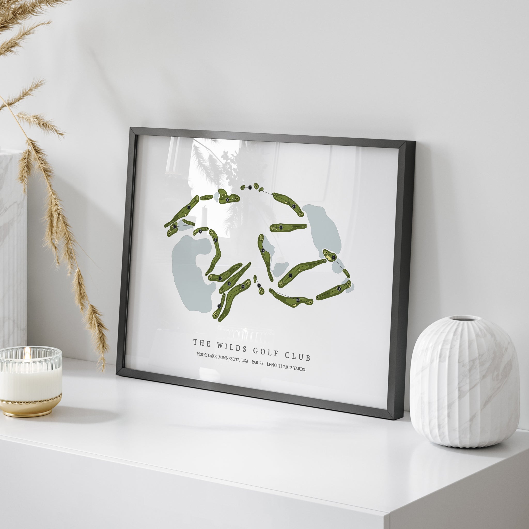 The Wilds Golf Club | Golf Course Print | On Table