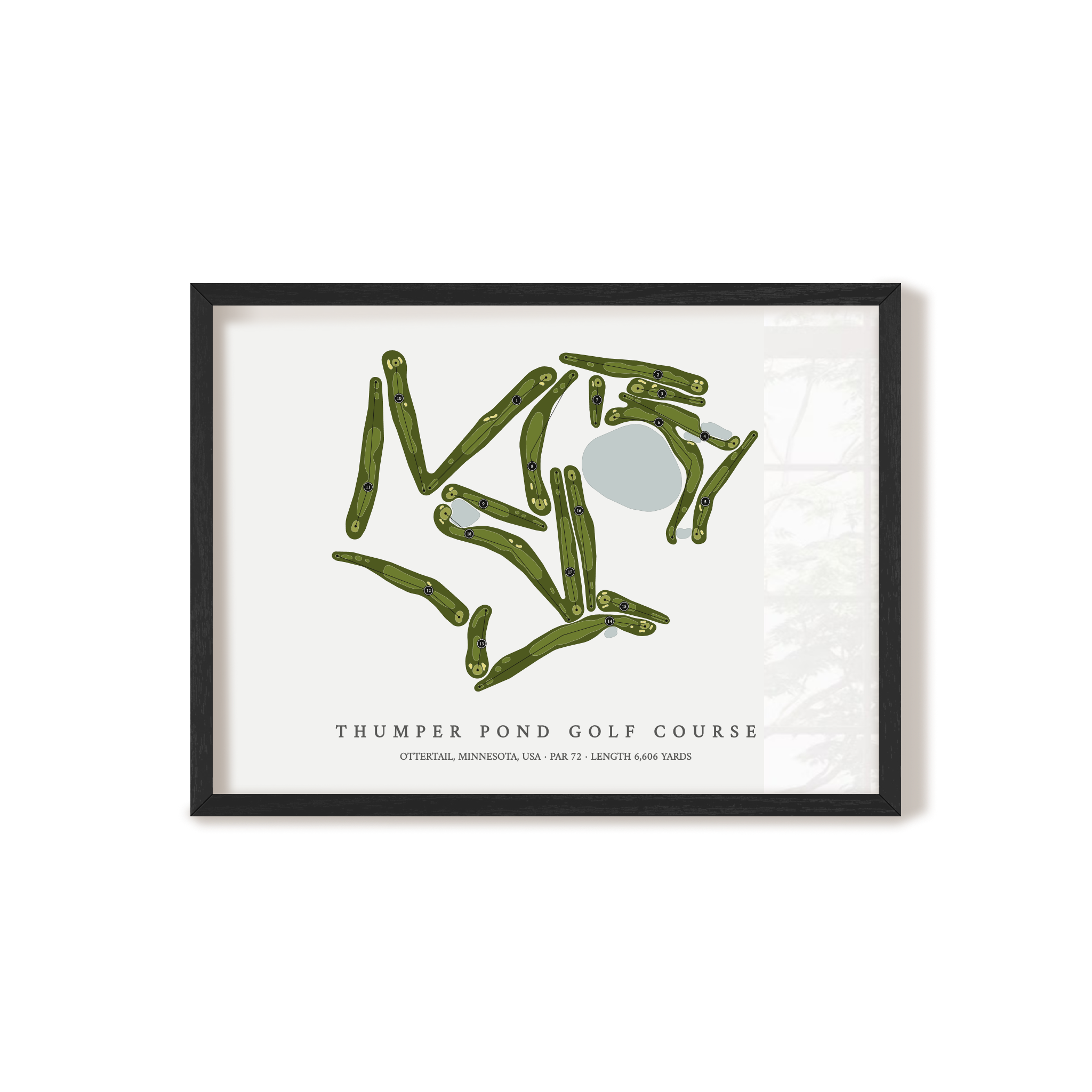 Thumper Pond Golf Course | Golf Course Map | Black+Frame