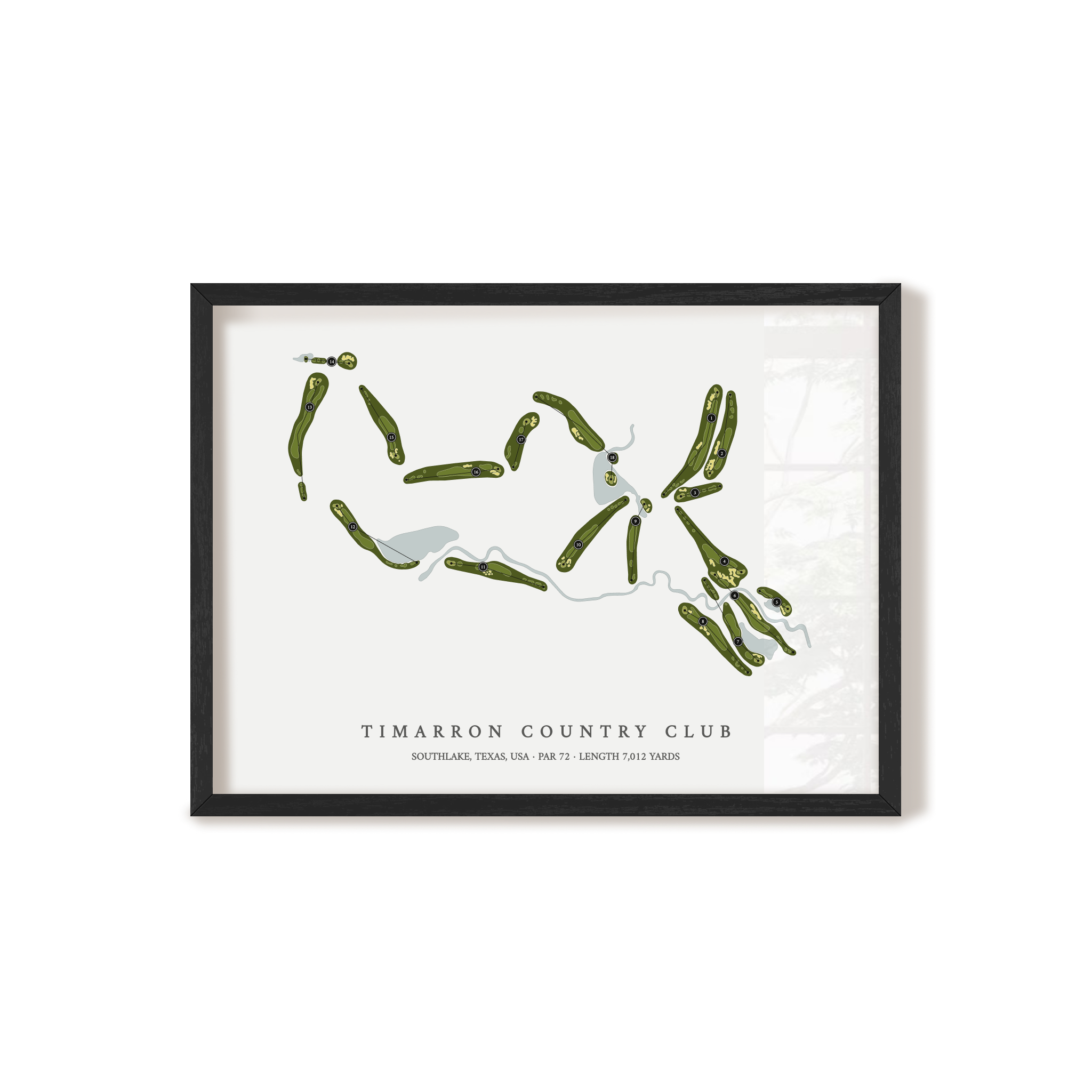 Timarron Country Club | Golf Course Map | Black+Frame