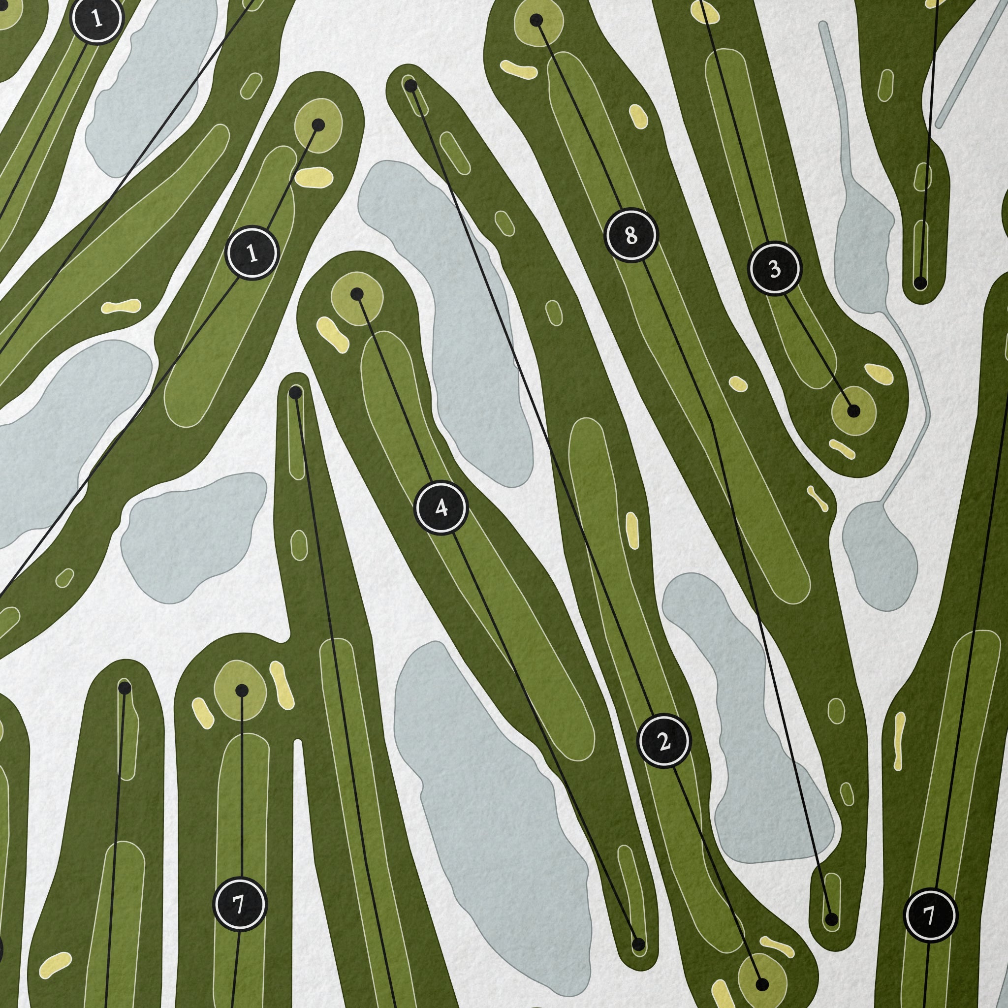 Timber Point Country Club | Golf Course Map | Close Up