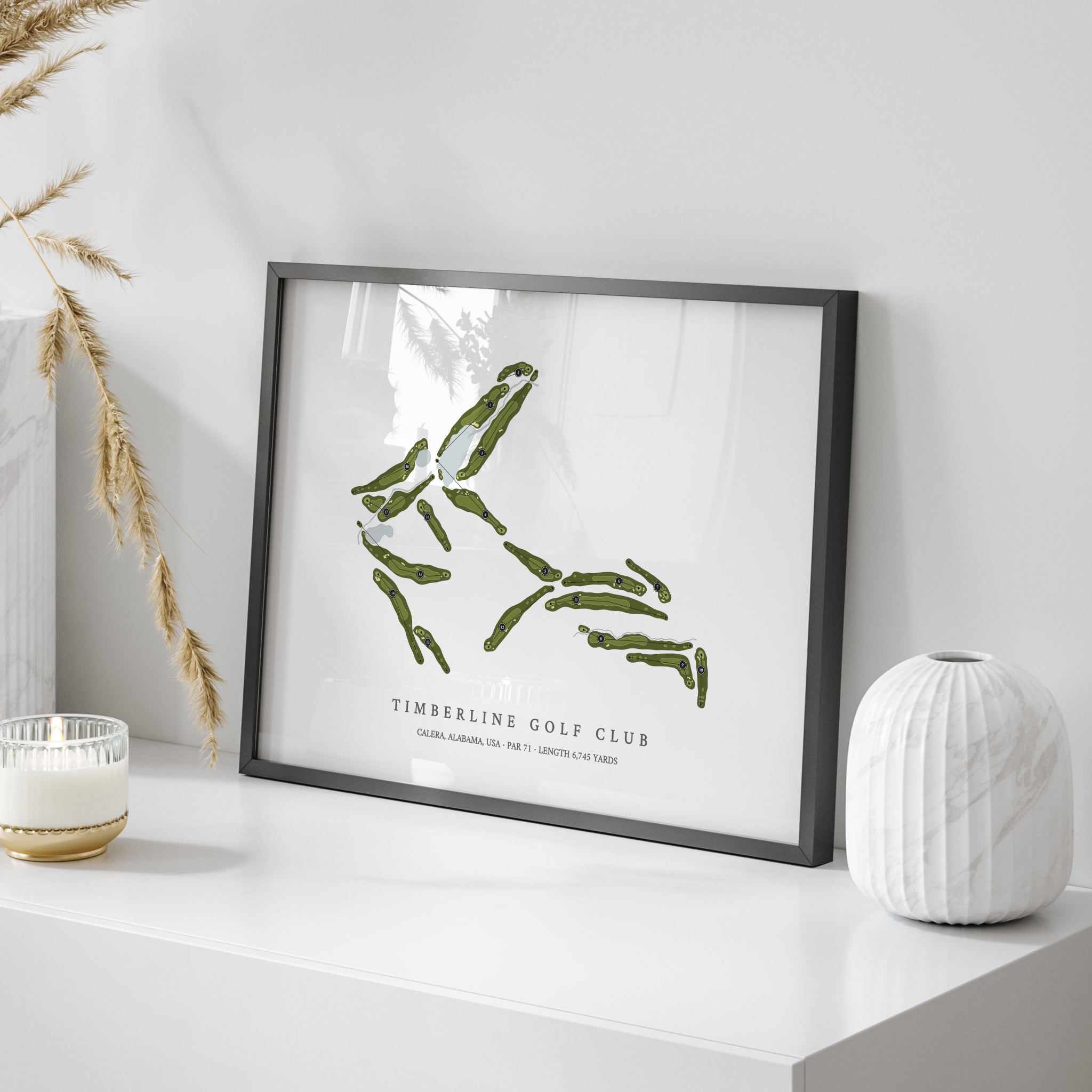 Timberline Golf Club | Golf Course Map | On Table