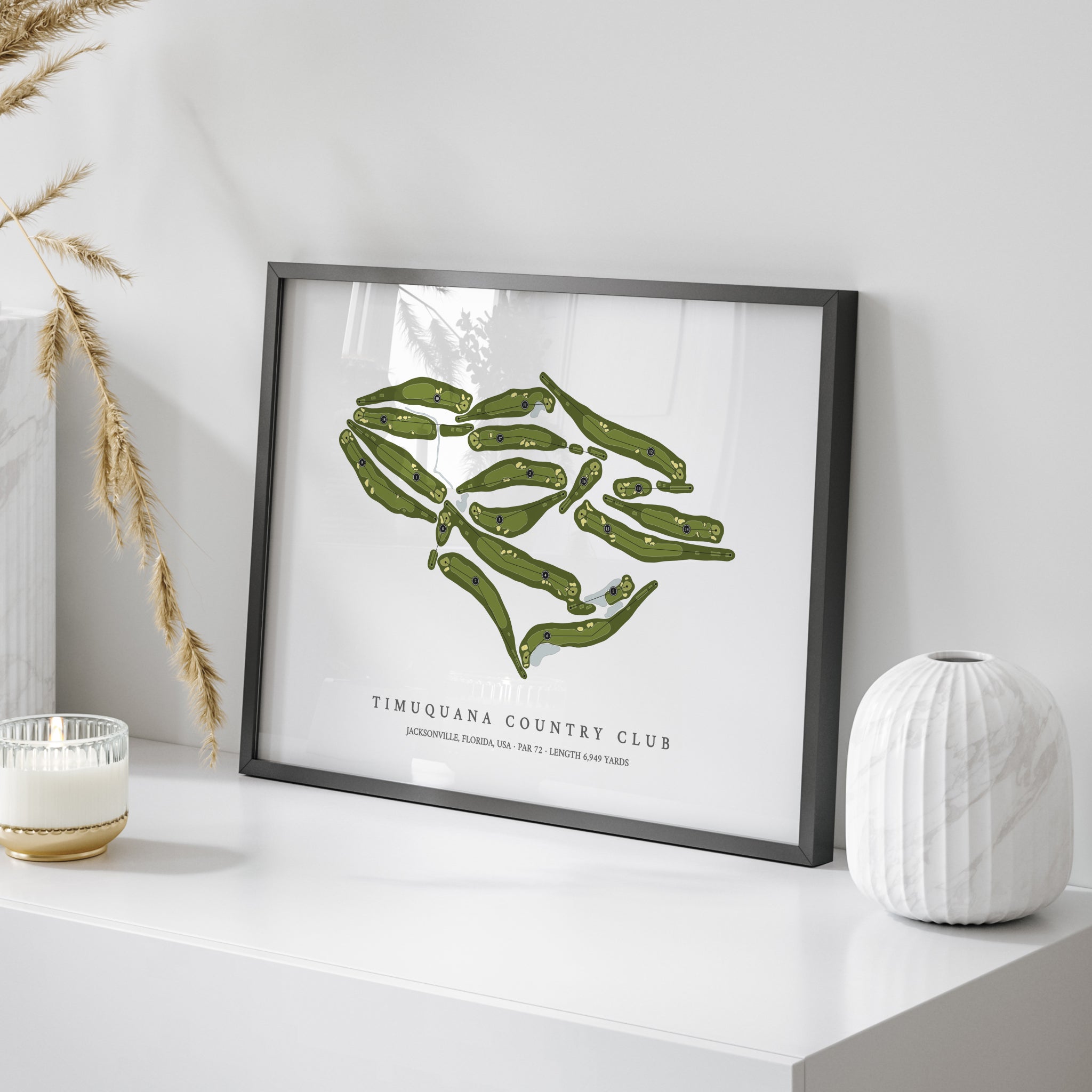 Timuquana Country Club | Golf Course Map | On Table