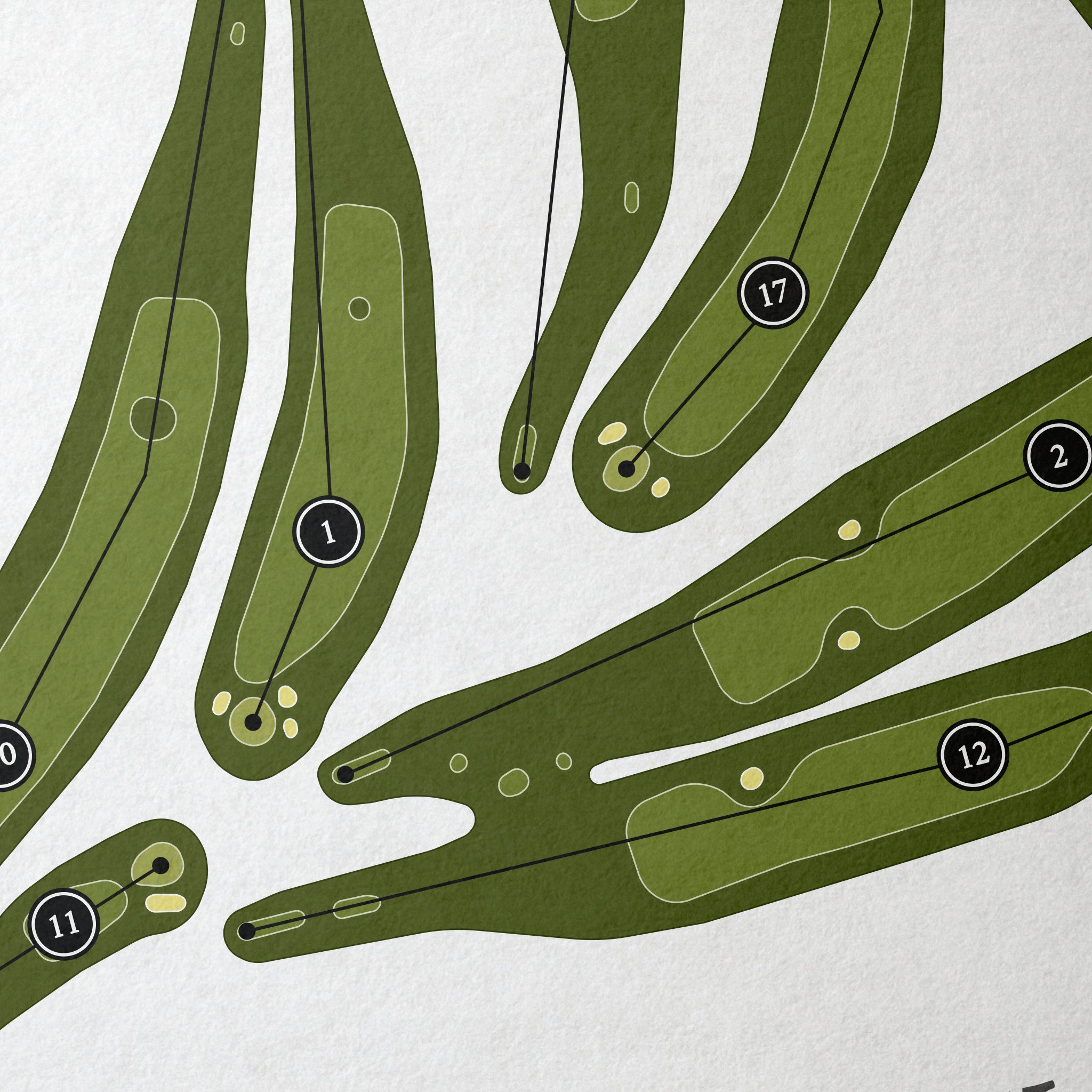 Tired Creek Golf Course | Golf Course Map | Close+Up